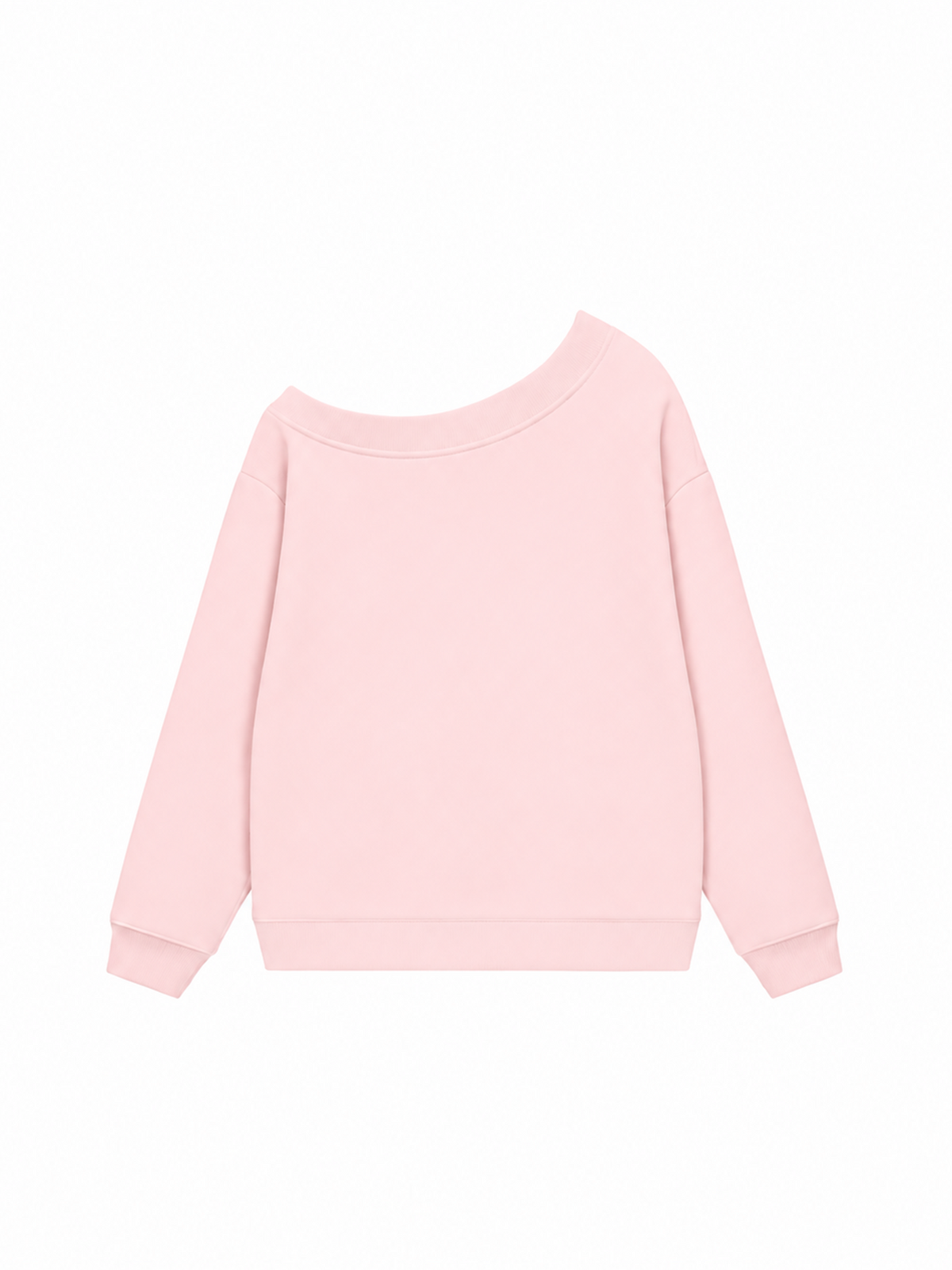 Áo Sweater Lệch Vai Nỉ Hai Da Cotton USA Basic