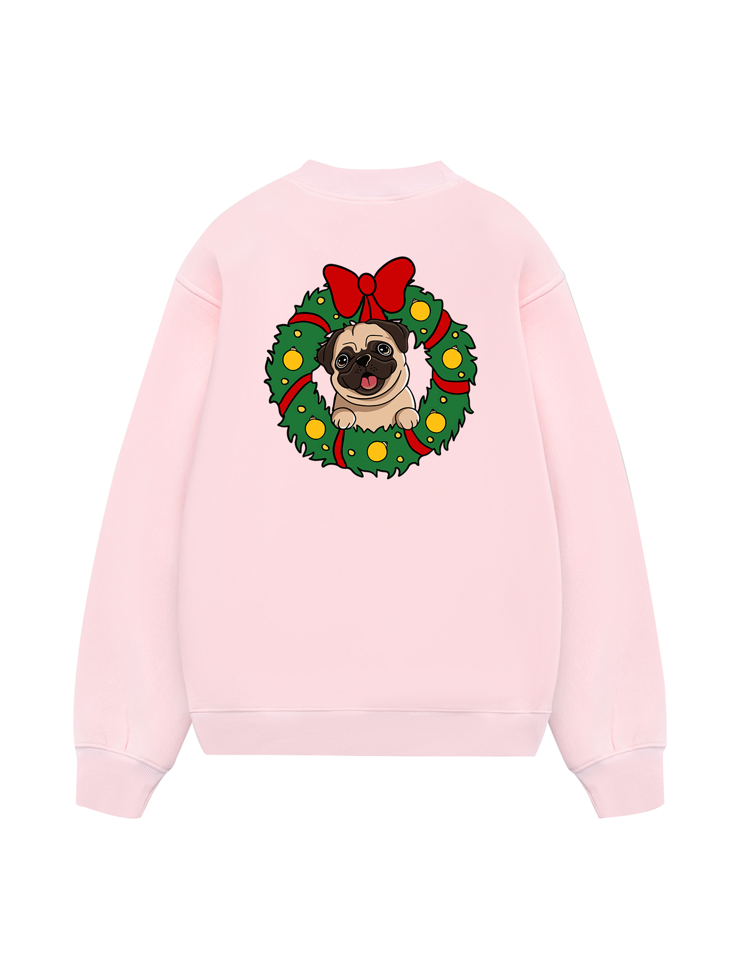 Pug In A Wreath Sweater