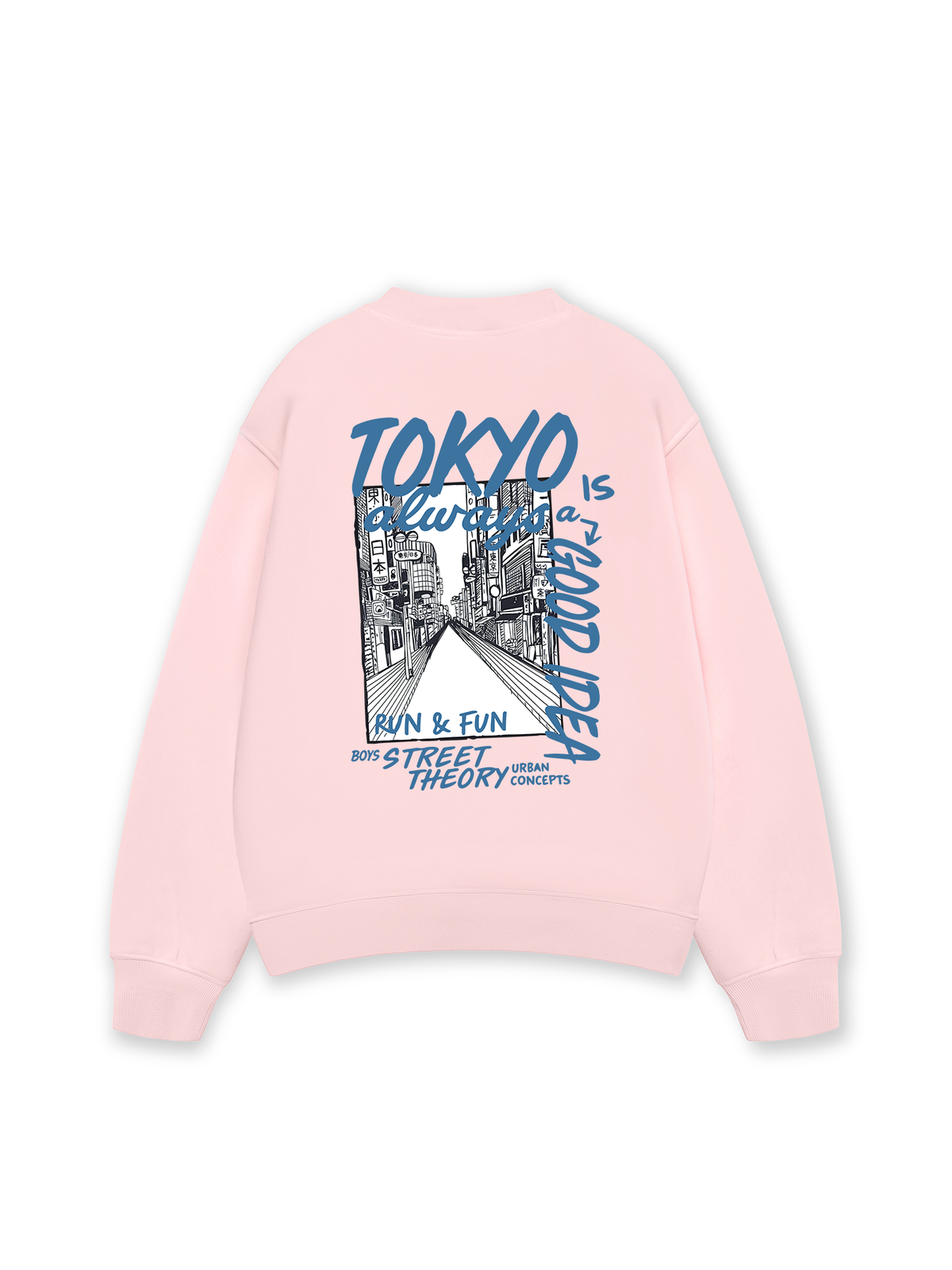 Áo Sweater Nỉ Hai Da City Tokyo Always Is A Good Idea