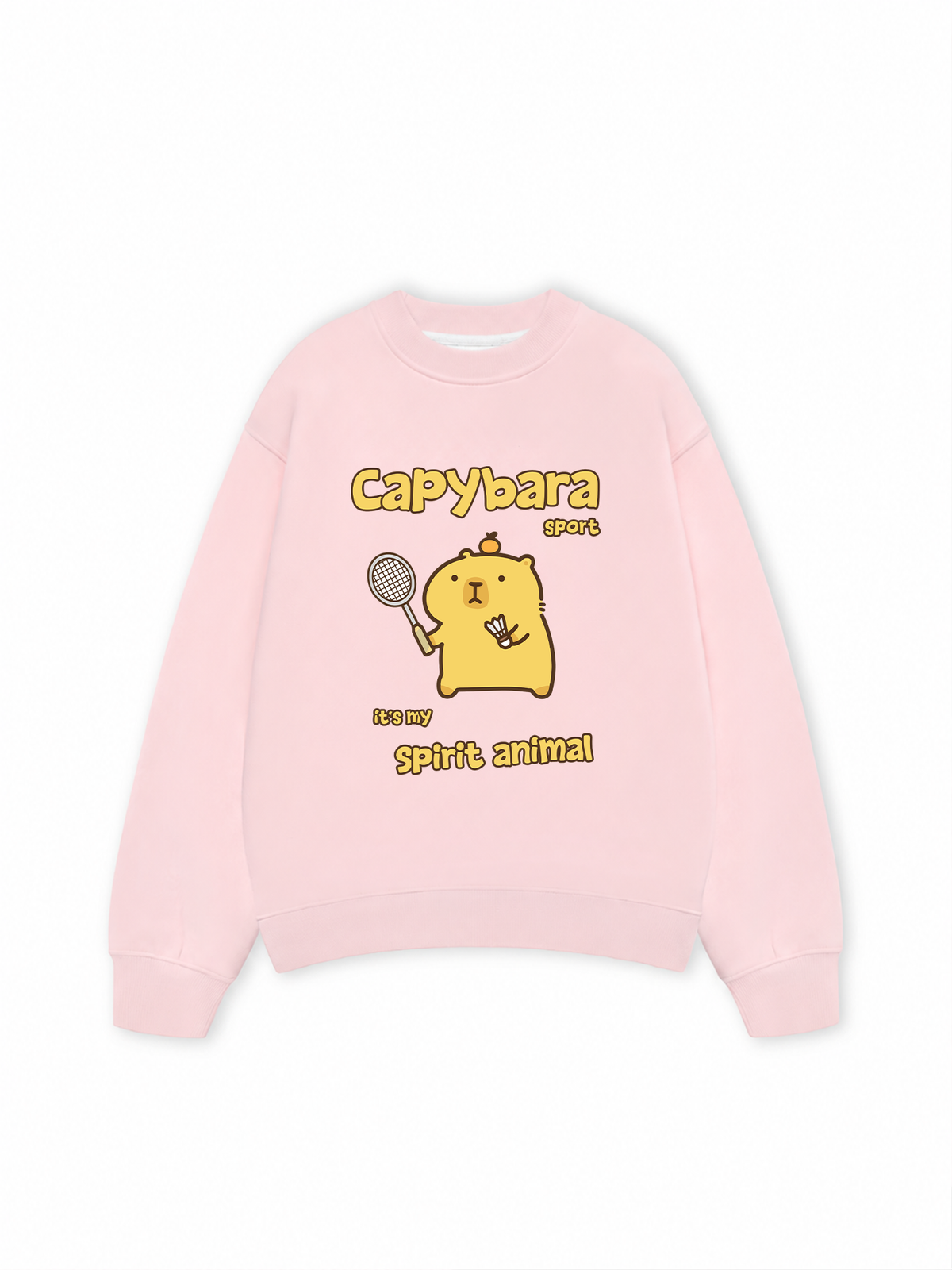 Áo Sweater Nỉ Hai Da Badminton Capybara Sport