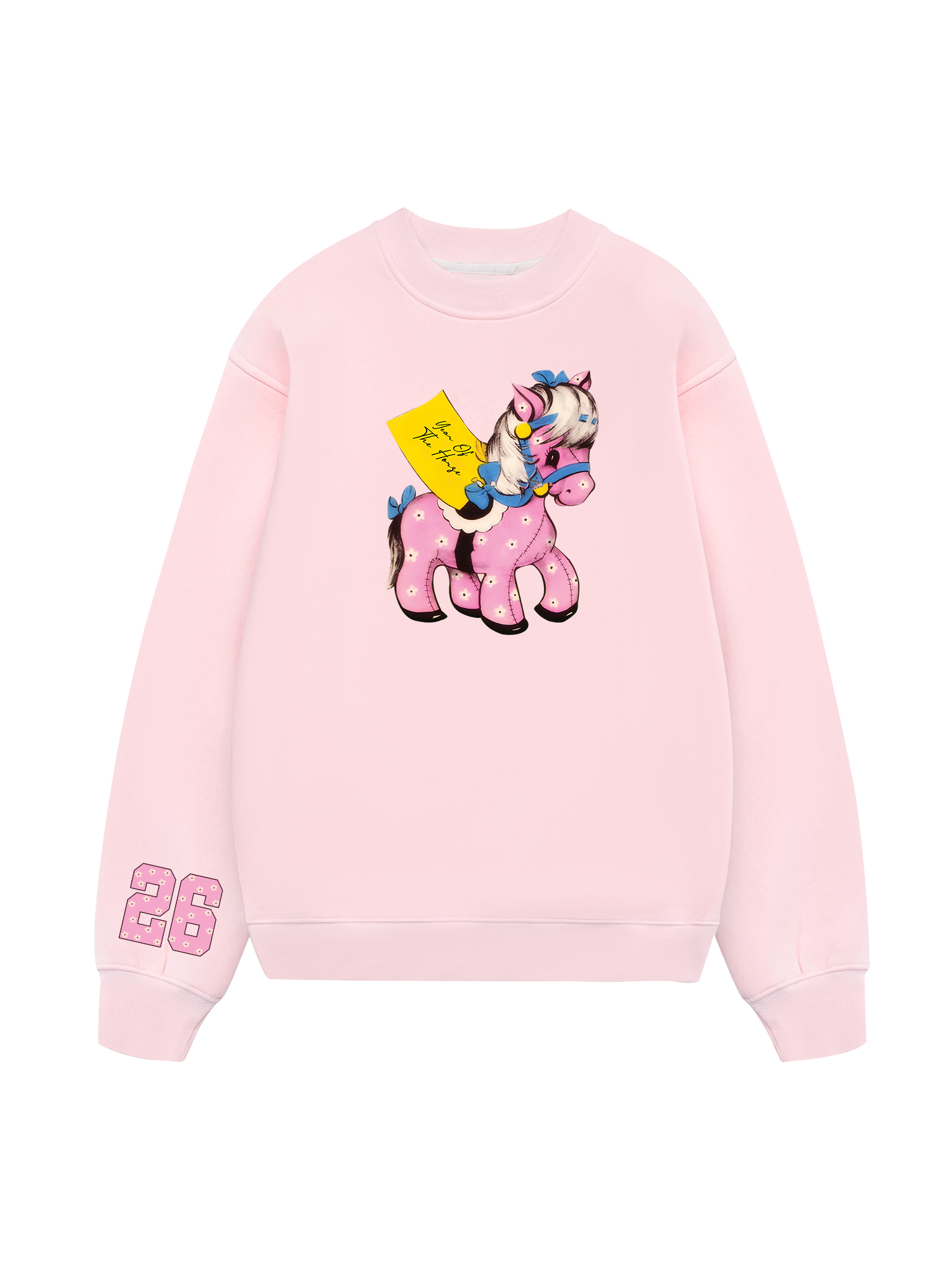 Pink Flower Year Of Horse Sweater