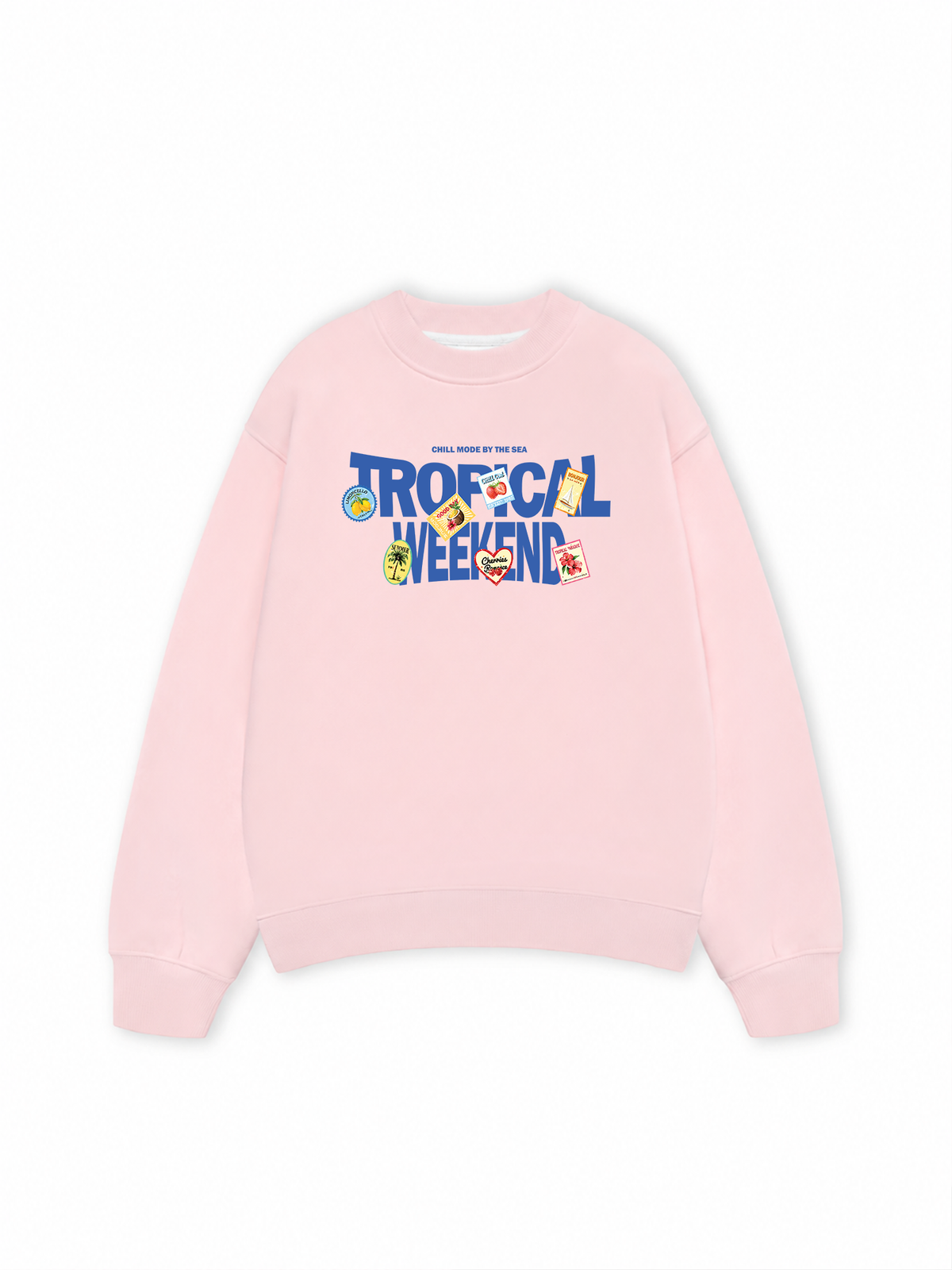 Áo Sweater Nỉ Hai Da Tropical Weekend Chill Mode By The Sea