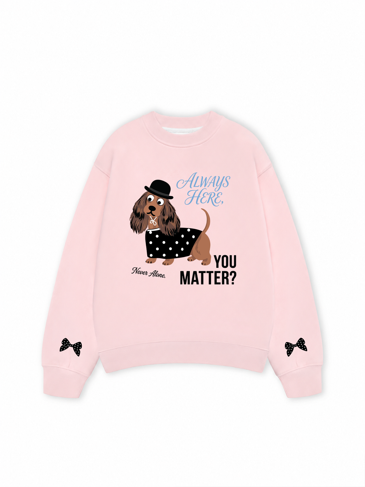 Áo Sweater Nỉ Hai Da Dotty Mood Polka Dot Puppy Classic