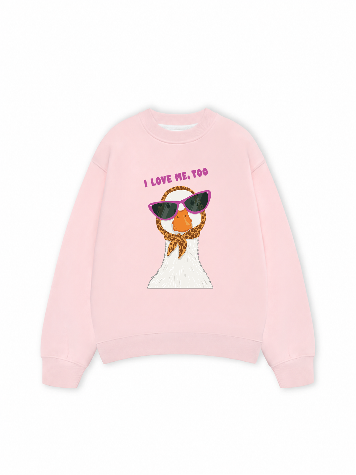 Áo Sweater Nỉ Hai Da Farm Lady Duck I Love Me Too