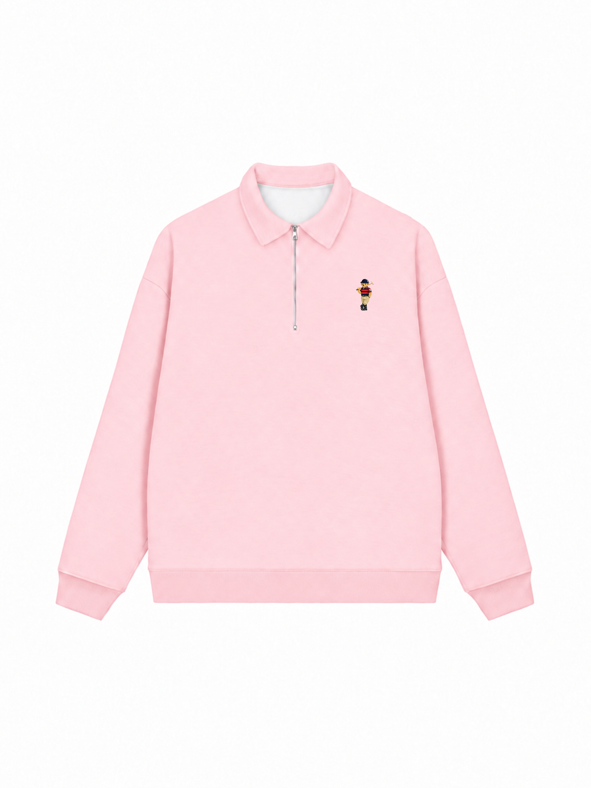 Áo Sweater Polo Nỉ Hai Da Quiet Luxury Bear