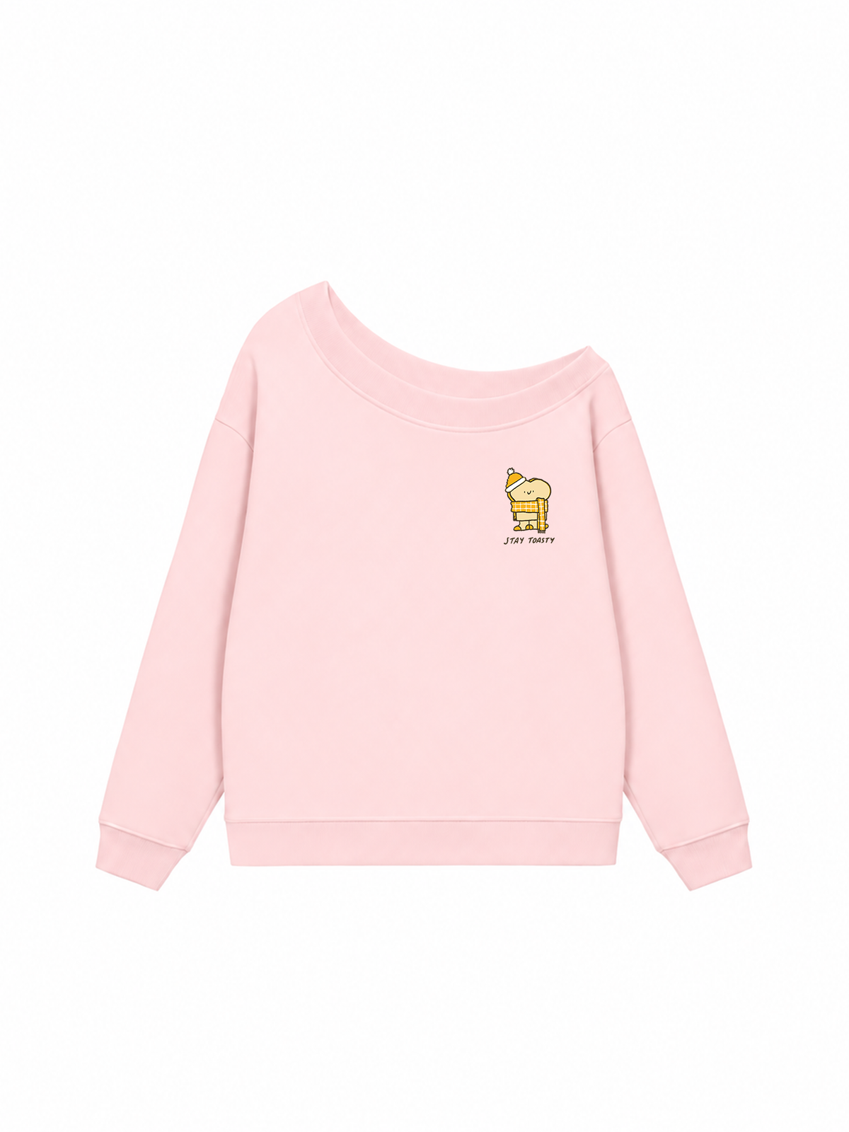 Áo Sweater Lệch Vai Nỉ Hai Da Stay Toasty