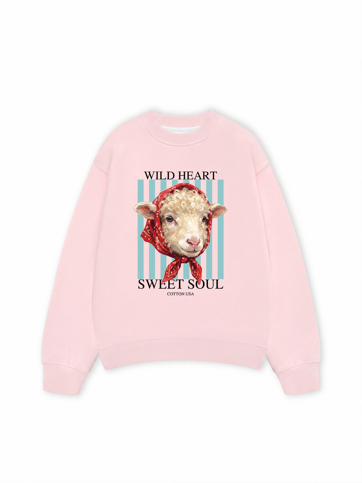 Áo Sweater Nỉ Hai Da Farm Wild Heart Sweet Soul