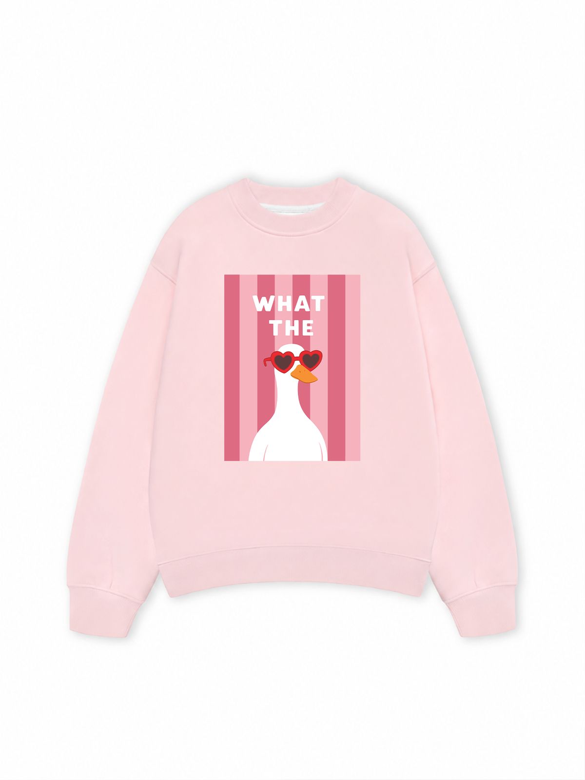 Áo Sweater Nỉ Hai Da Farm What The Duck Striped