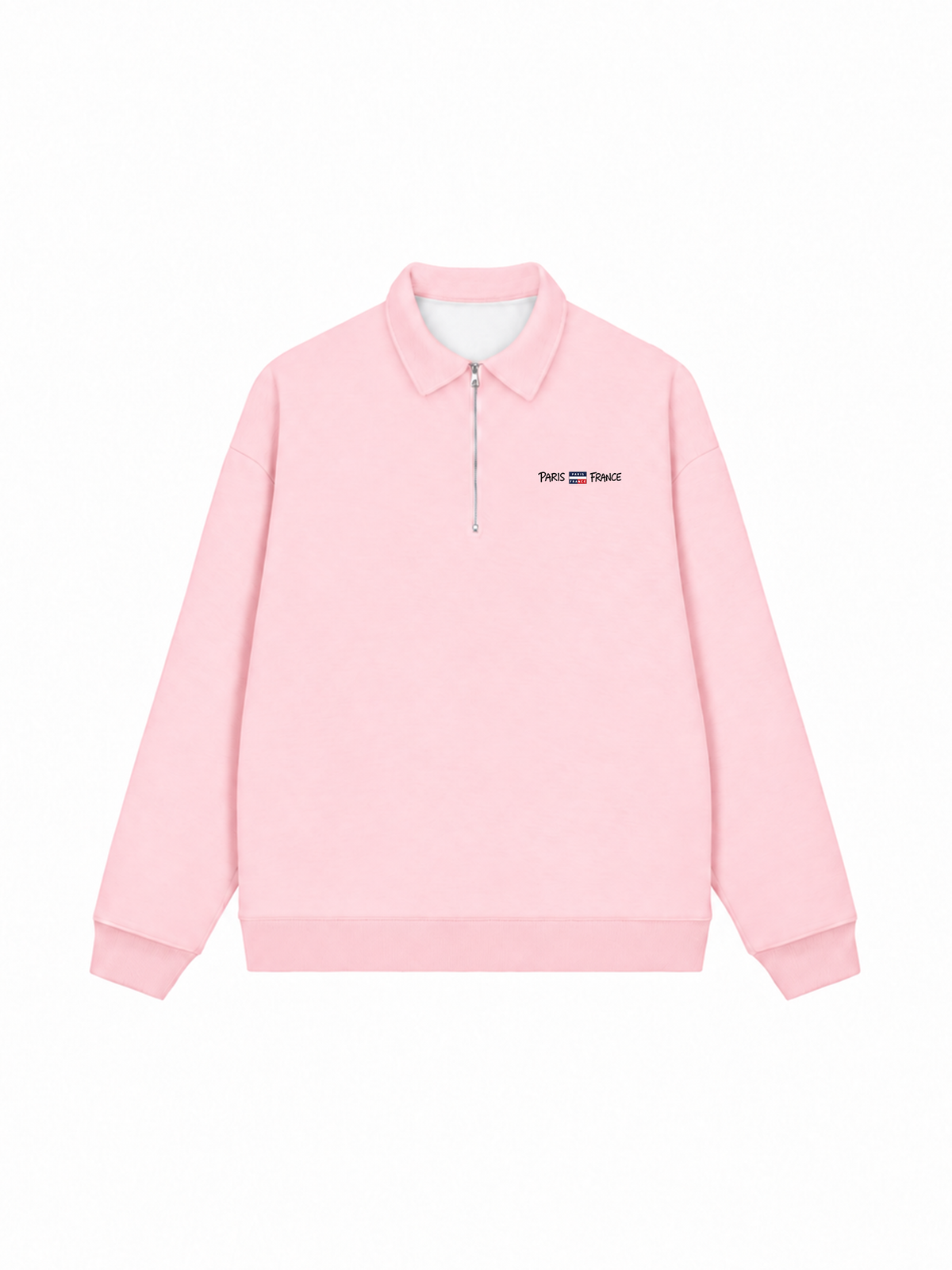 Áo Sweater Polo Nỉ Hai Da Retro Paris France