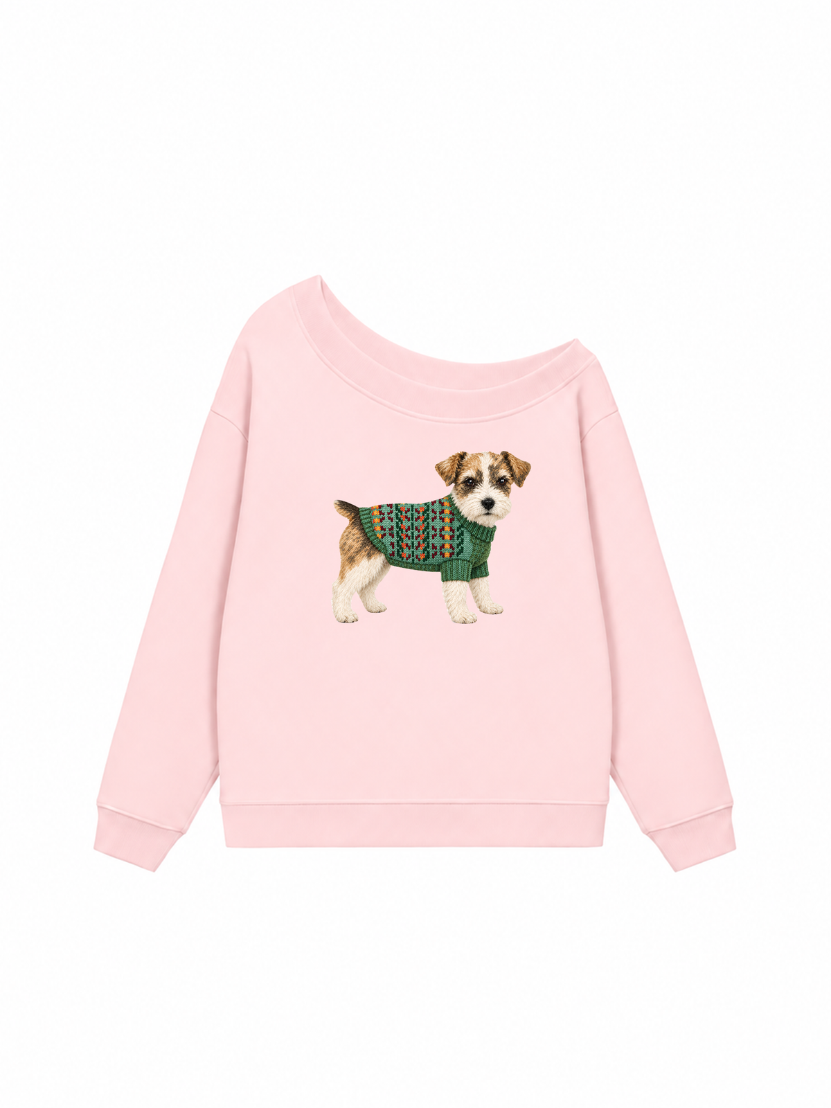 Áo Sweater Lệch Vai Nỉ Hai Da Little Buddy