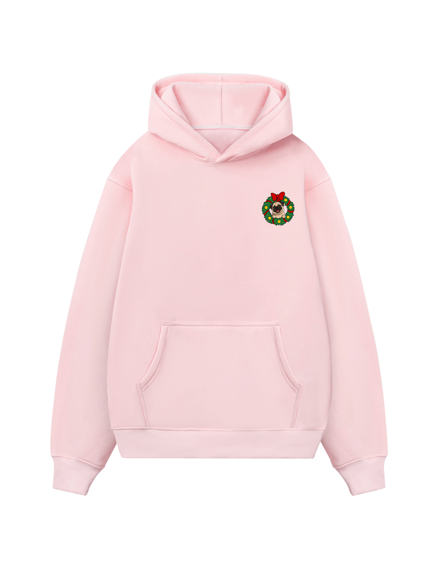 Pug In A Wreath Hoodie