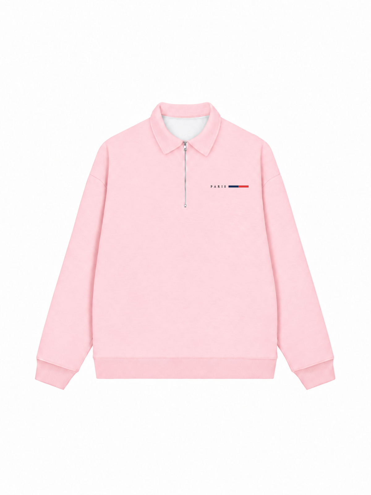 Áo Sweater Polo Nỉ Hai Da City Paris Basic Logo