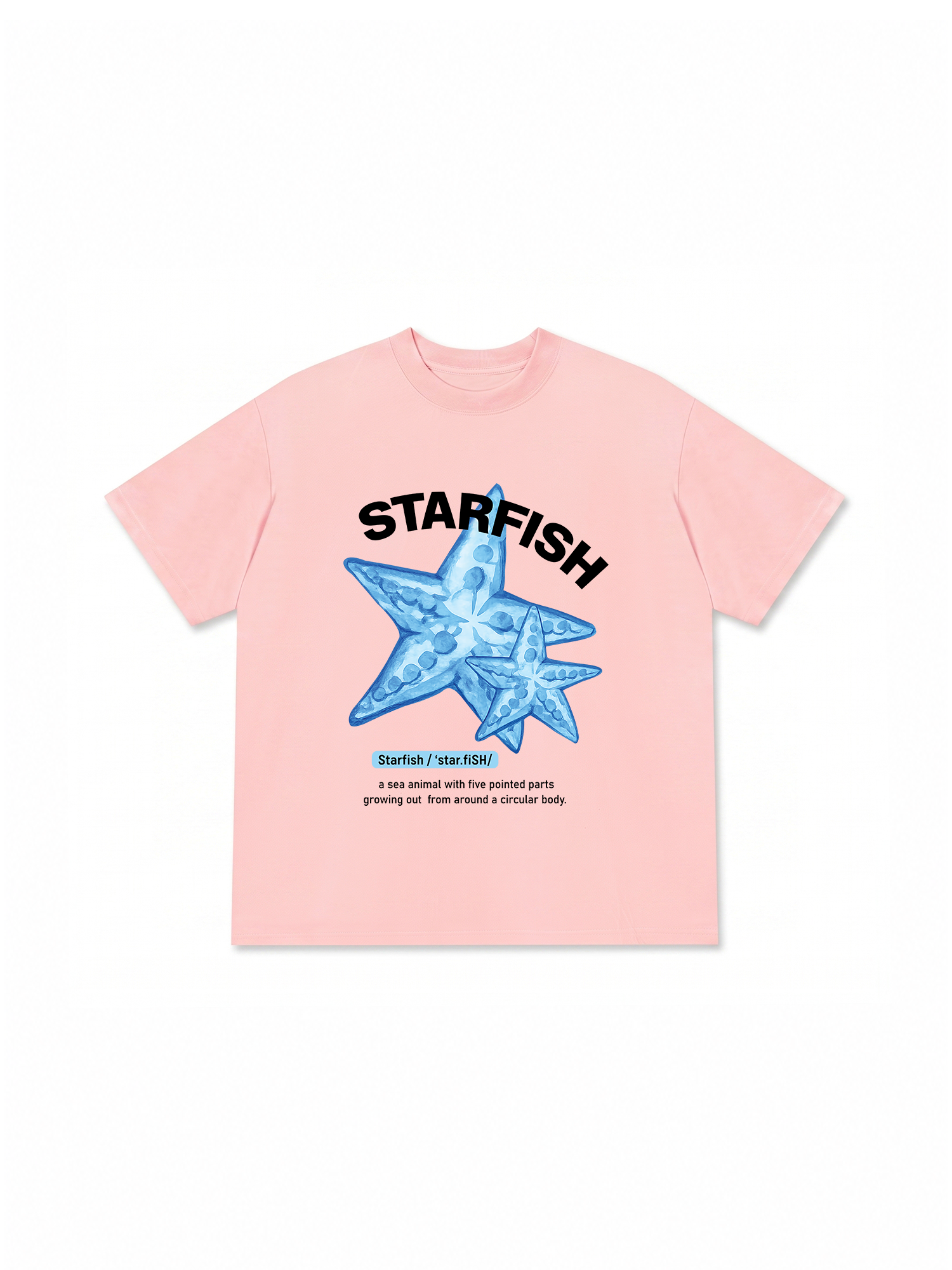 Áo Thun Relaxed Fit Tropical Bing Blue Starfish