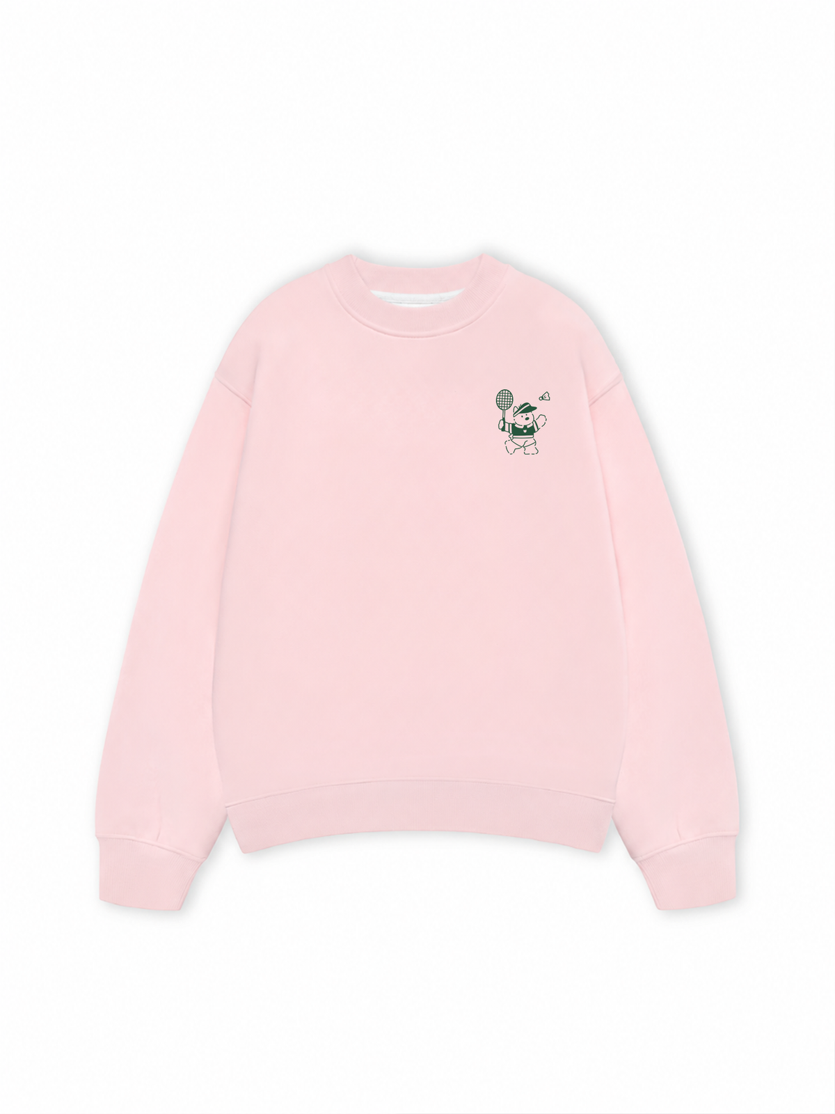 Áo Sweater Nỉ Hai Da Badminton Club Green