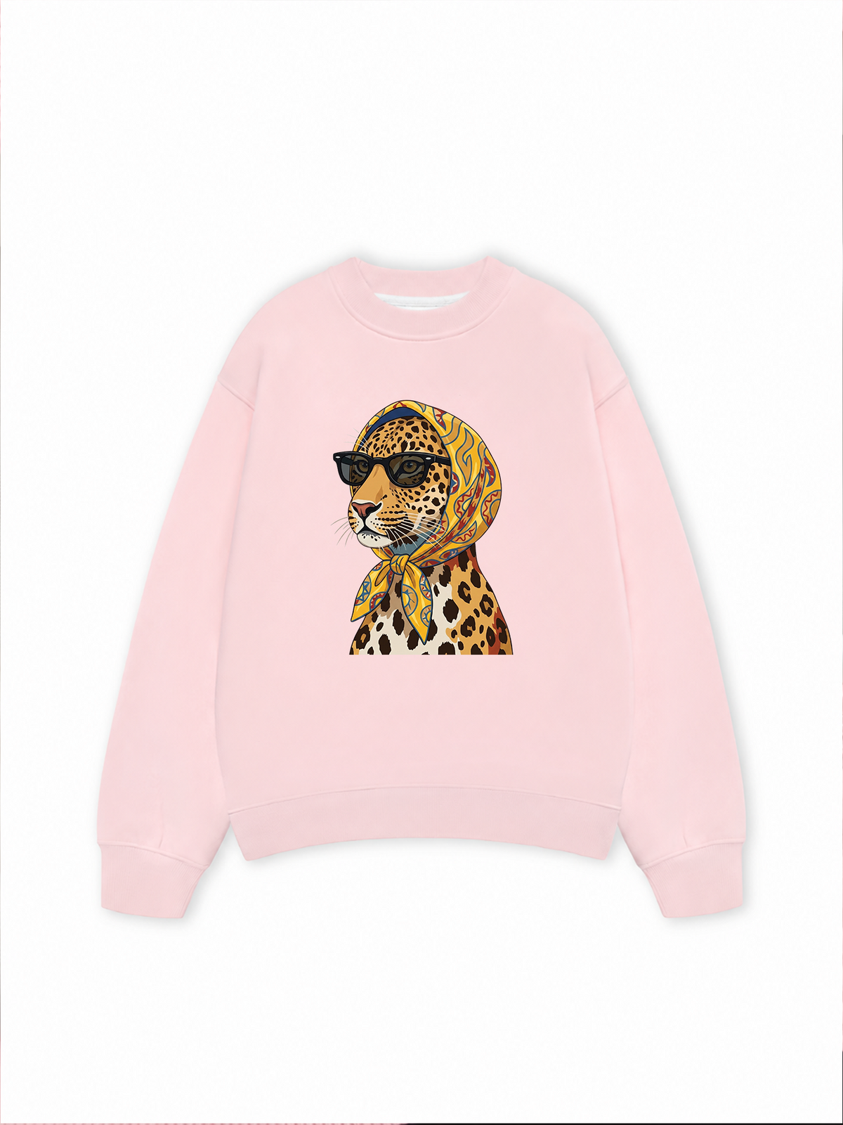 Áo Sweater Nỉ Hai Da Urban Leopard Safari Chic