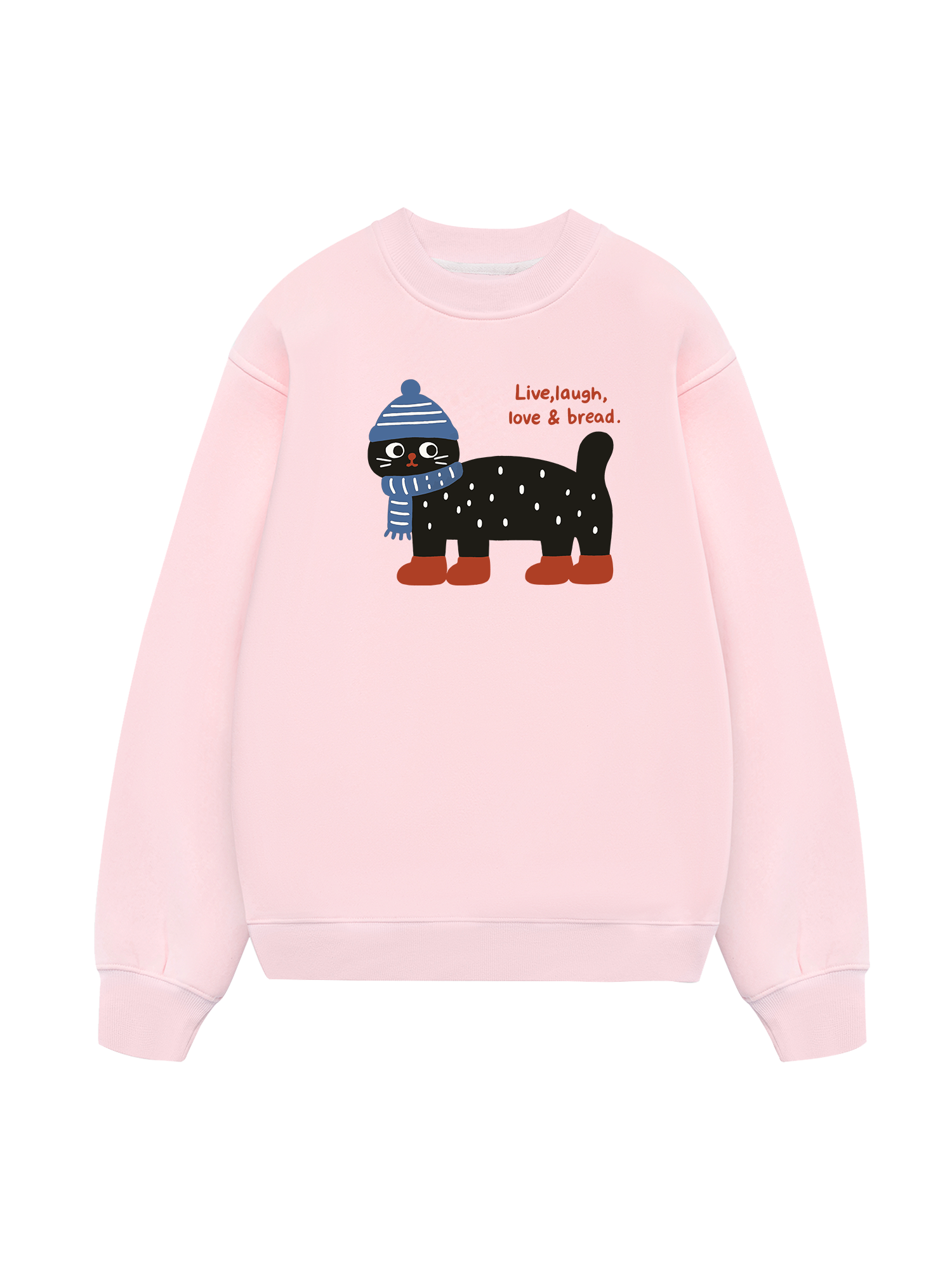 Cozy Day Live Laugh Cat Sweater