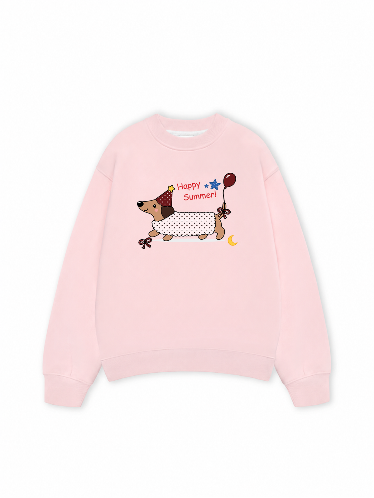 Áo Sweater Nỉ Hai Da Dotty Mood Happy Summer Dog