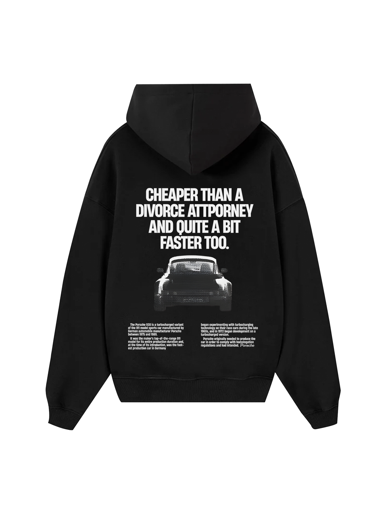 Porsche Cheaper Than A Divorce Hoodie