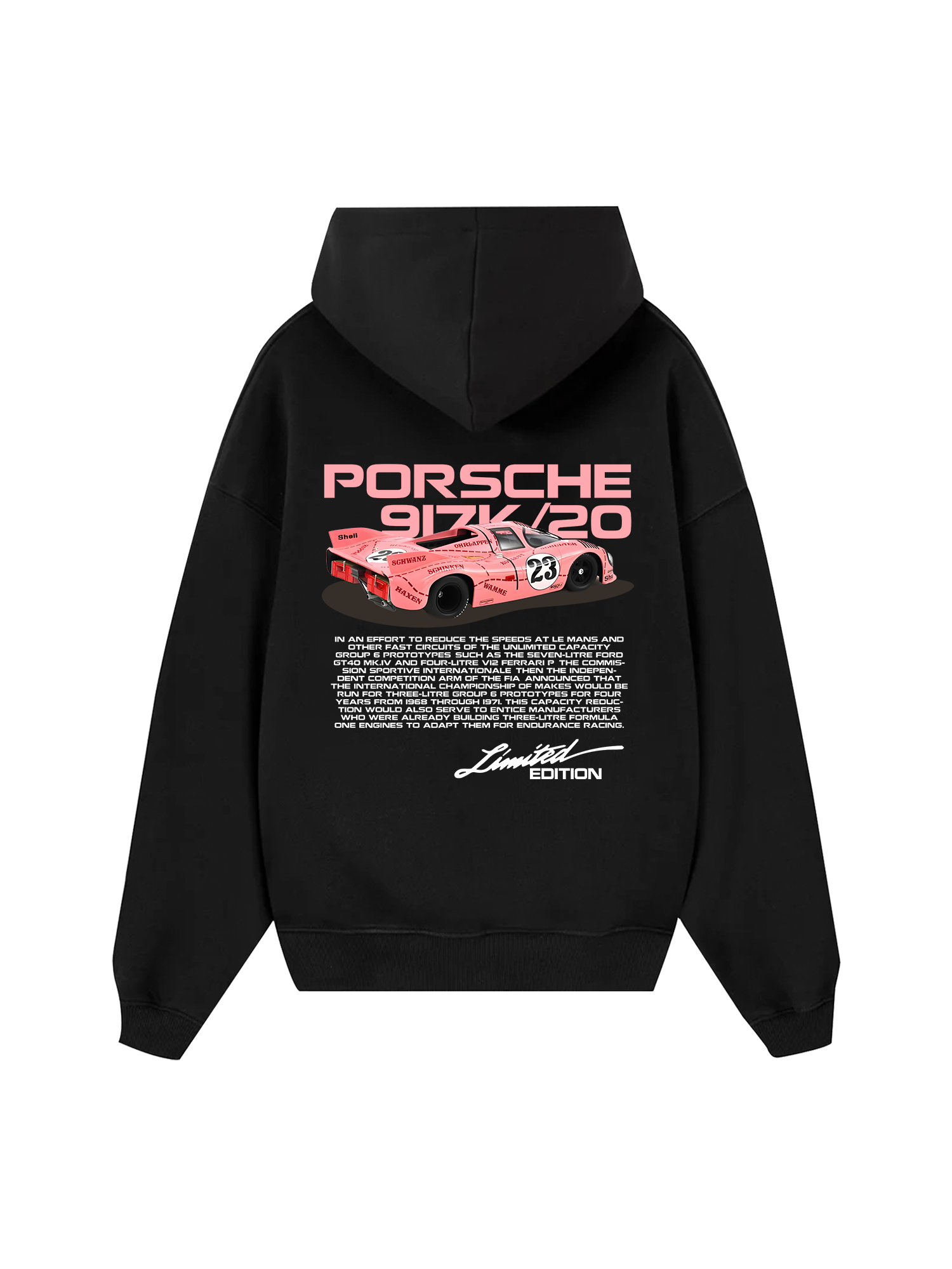Porsche 917K Pink Pig Hoodie