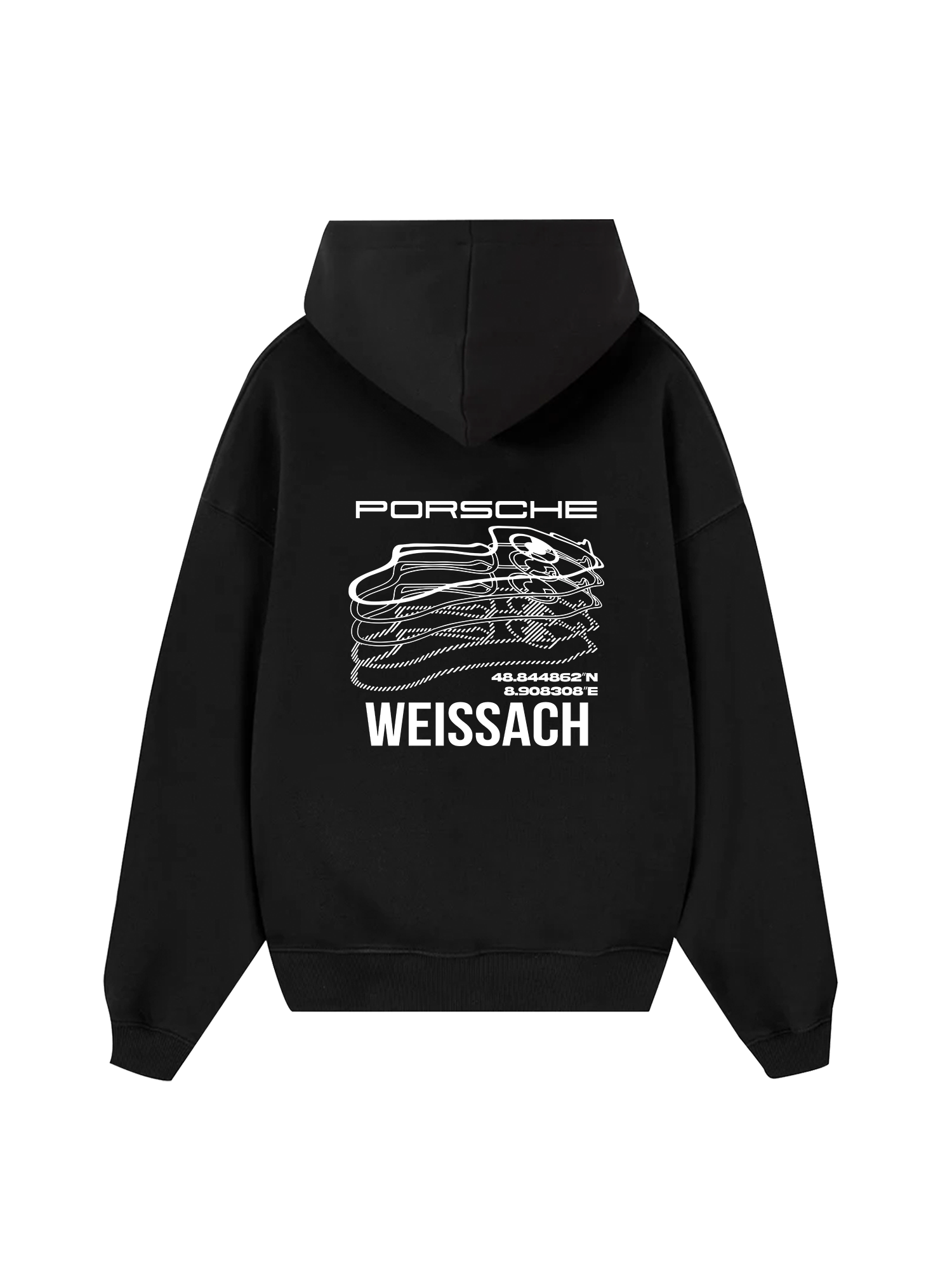 Porsche Weissach Map Hoodie