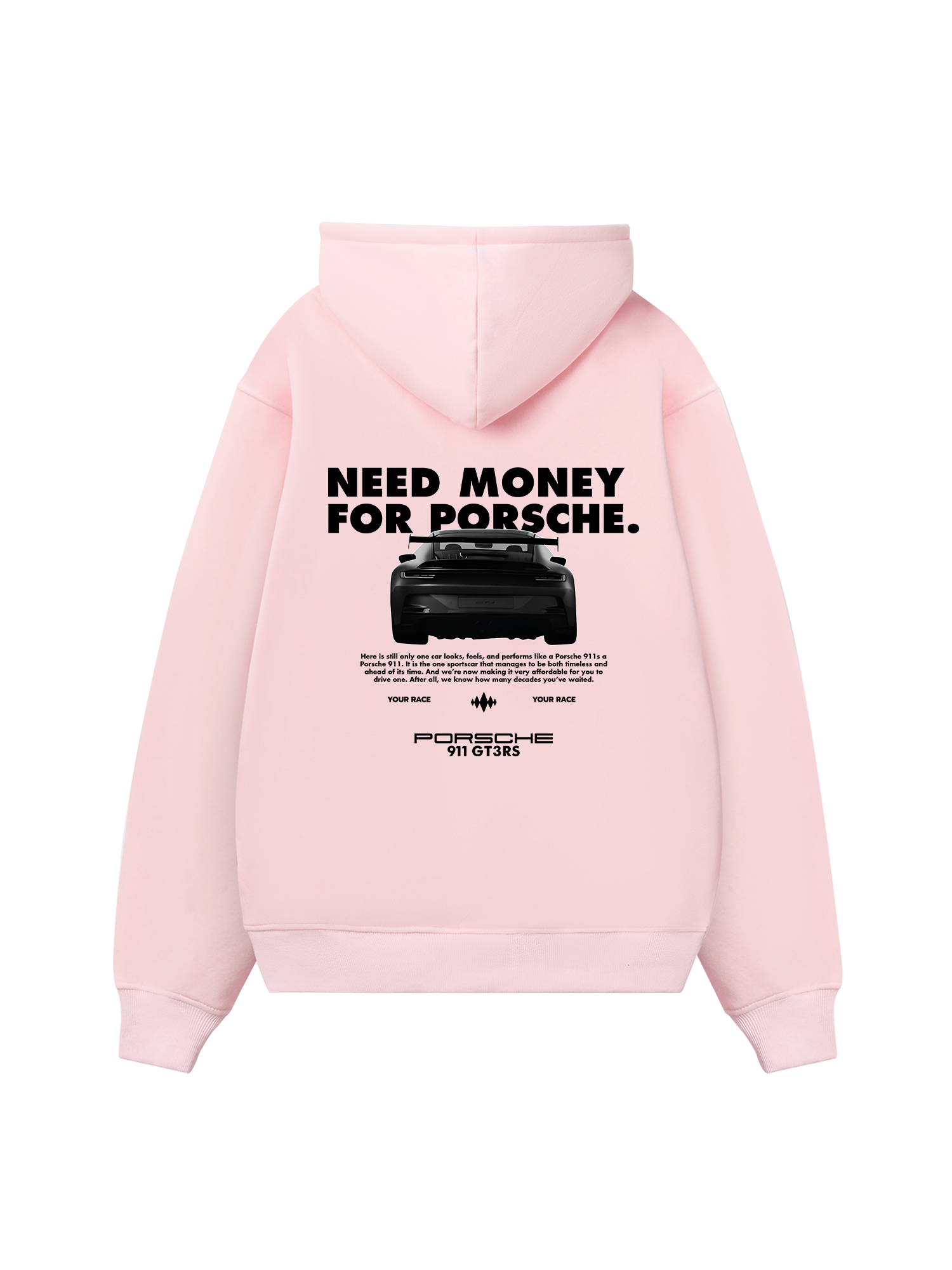 Porsche All Black 911 GT3RS Hoodie