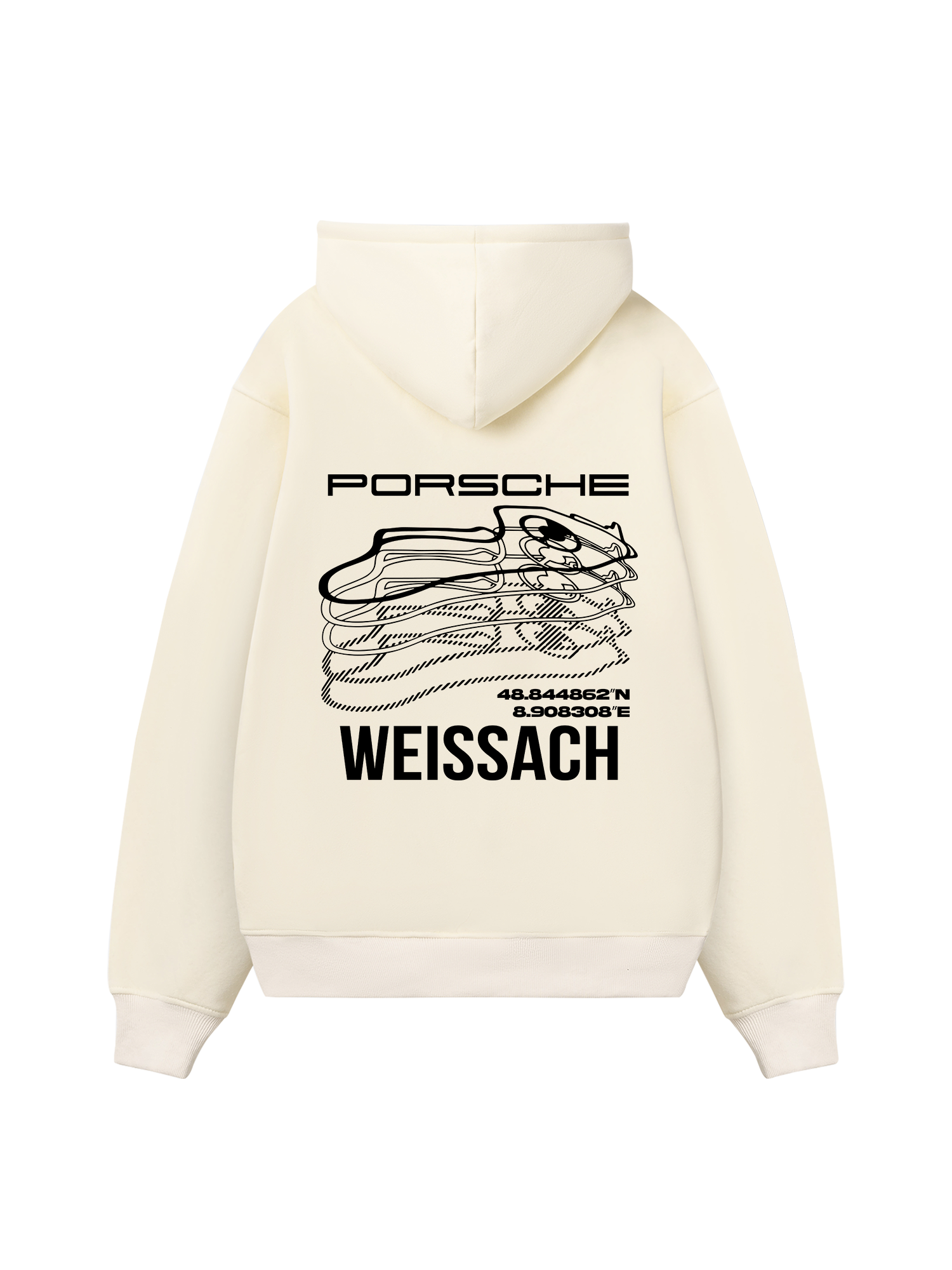 Porsche Weissach Map Hoodie