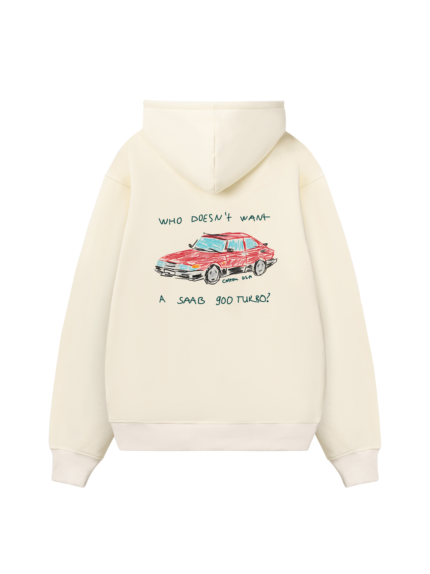 Classic Car Crayon Car Hoodie