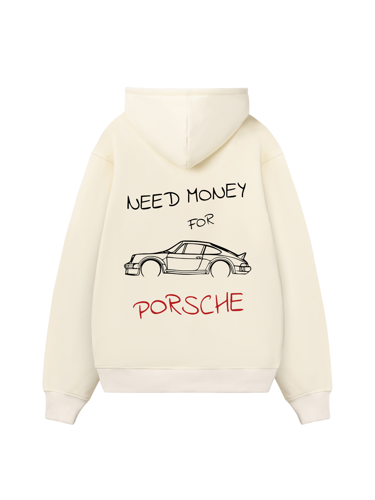 Porsche Need Money Sketch Hoodie
