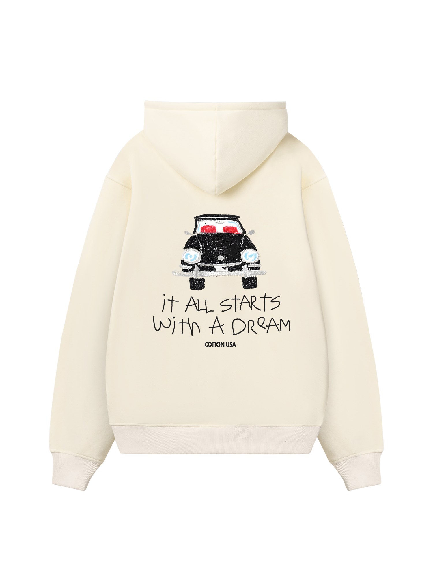 Classic Car Dream Crayon Hoodie