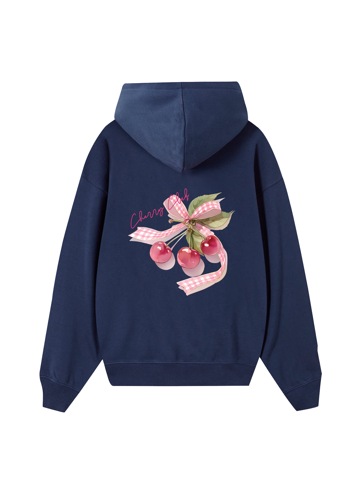 Cherry Club Pink Plaid Hoodie