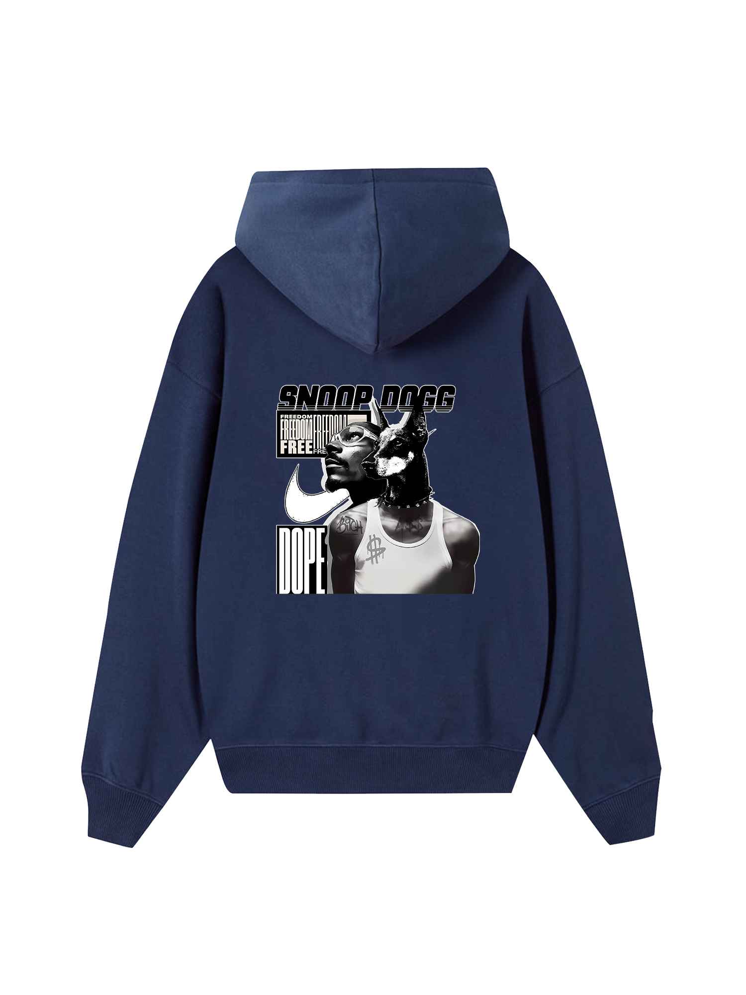 Rapper Black And White Snoop Dog Hoodie