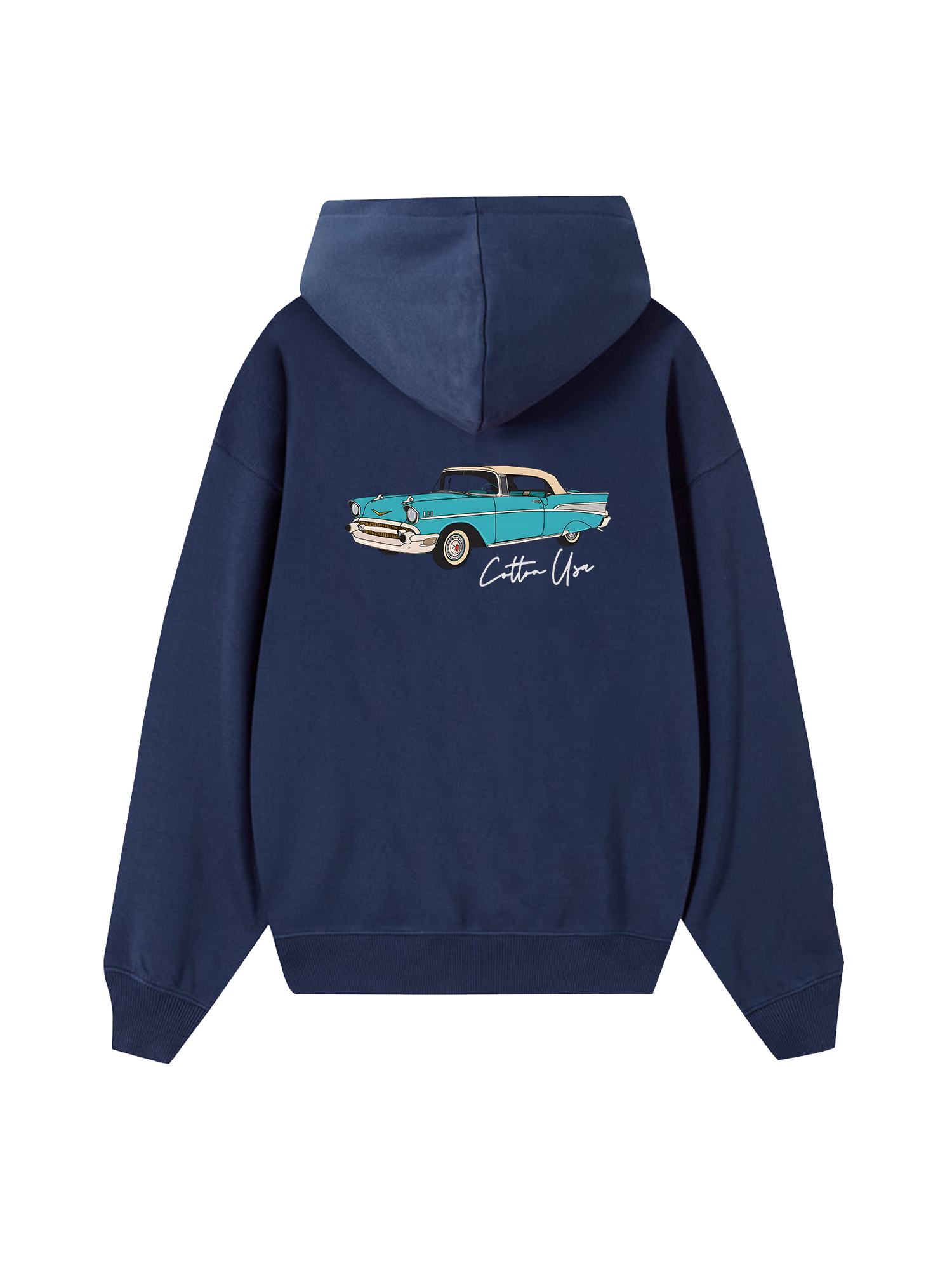 Classic Car Blue Hoodie