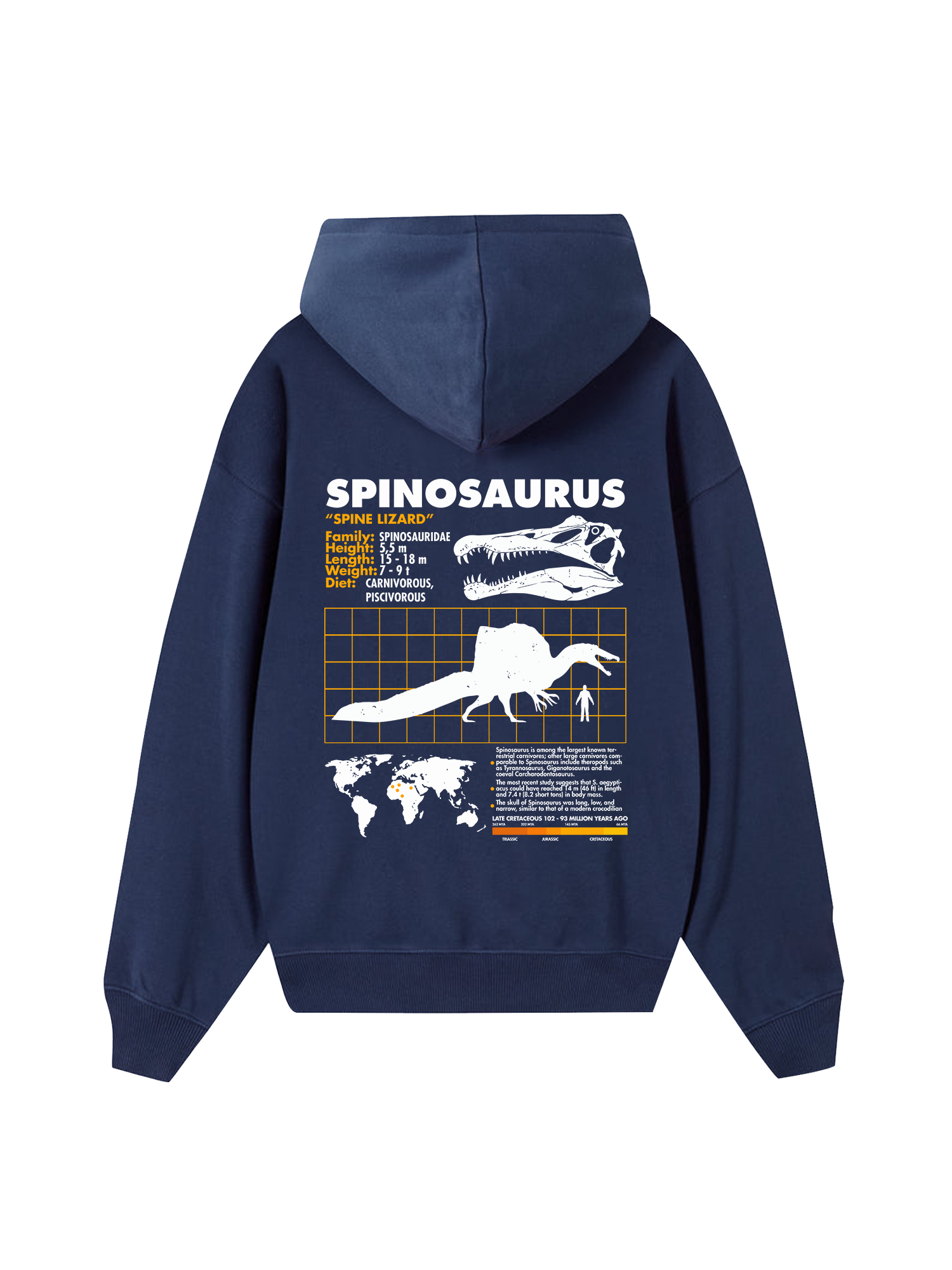 Wild Life Analysis Table Spinosaurus Hoodie