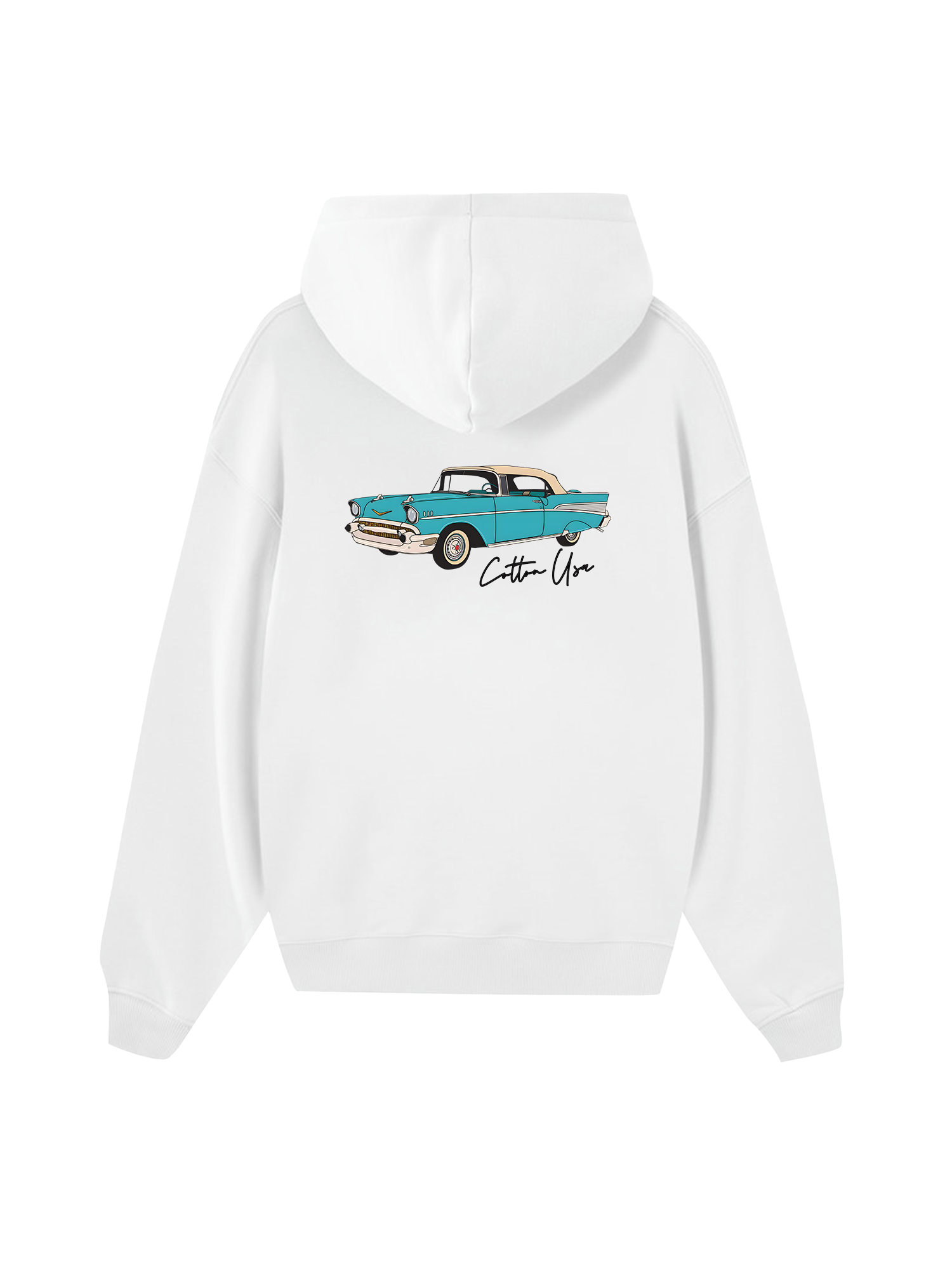 Classic Car Blue Hoodie