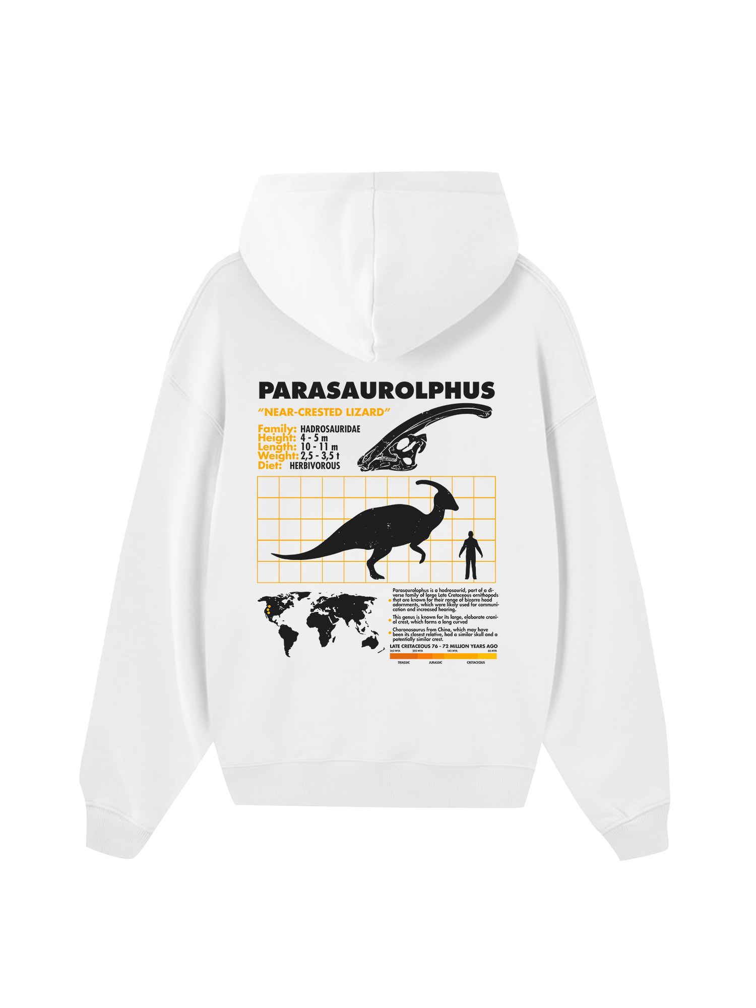 Wild Life Analysis Table Parasaurolphus Hoodie