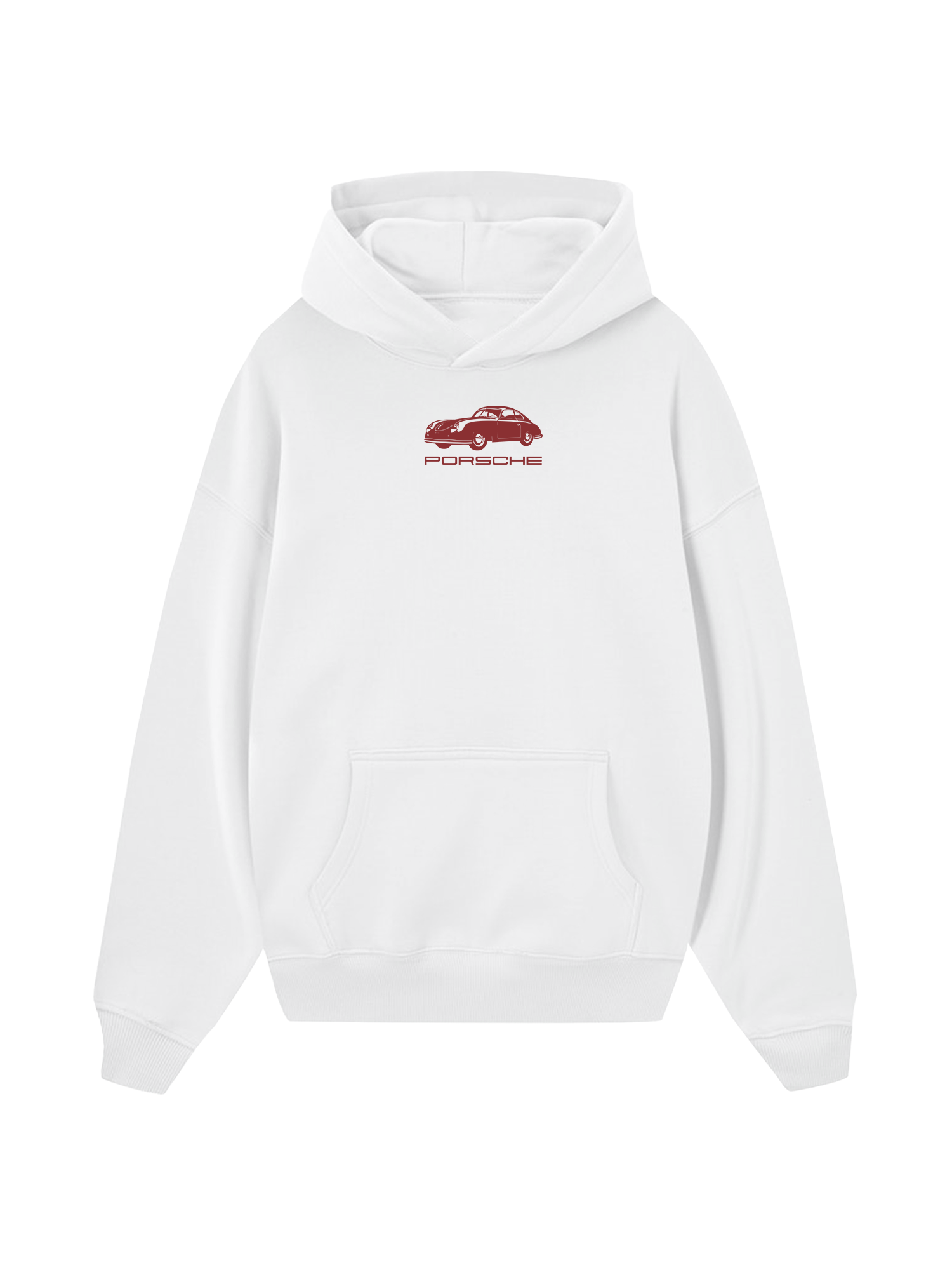 Porsche 356 Scale In Feet Hoodie