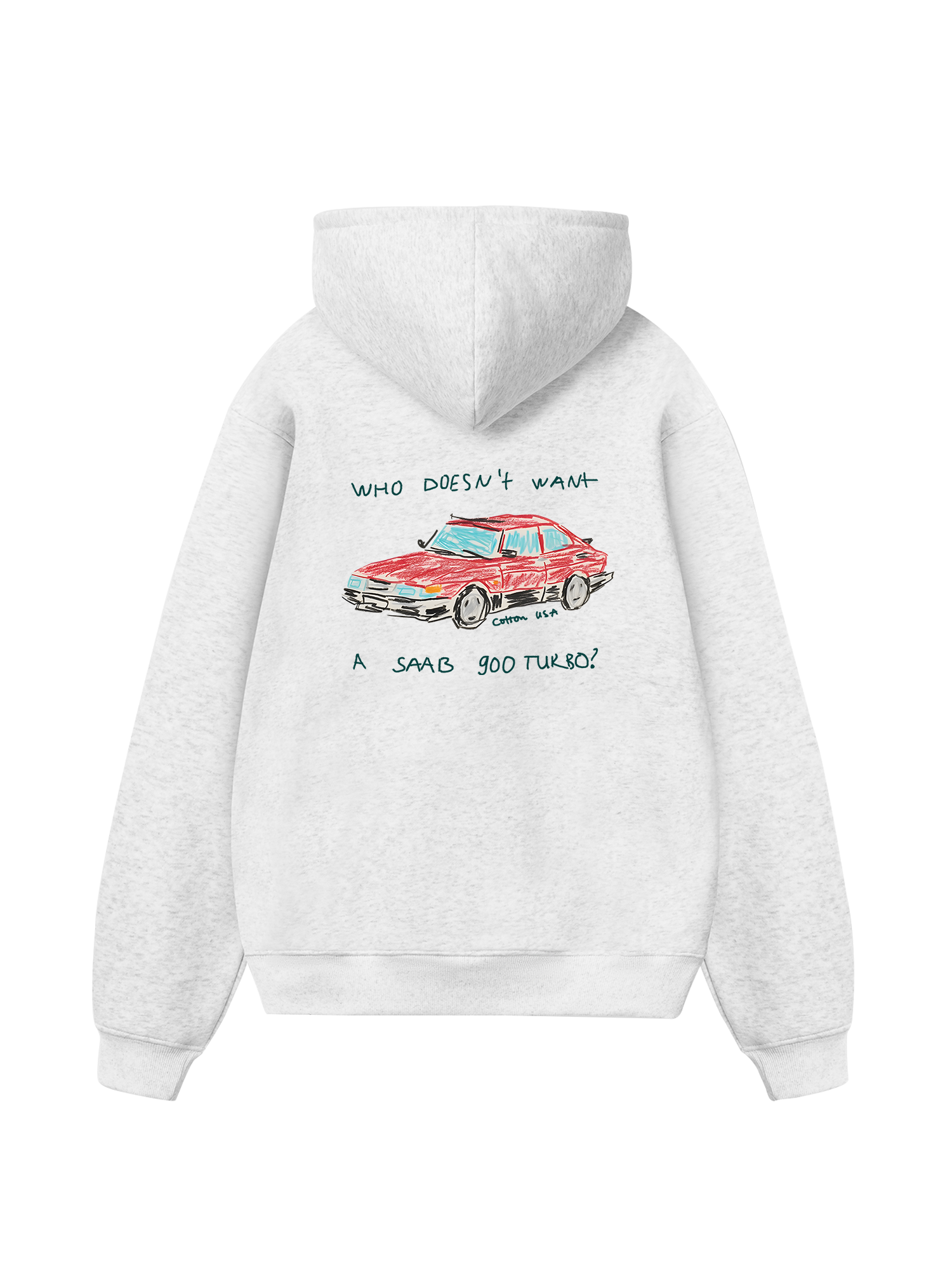 Classic Car Crayon Car Hoodie