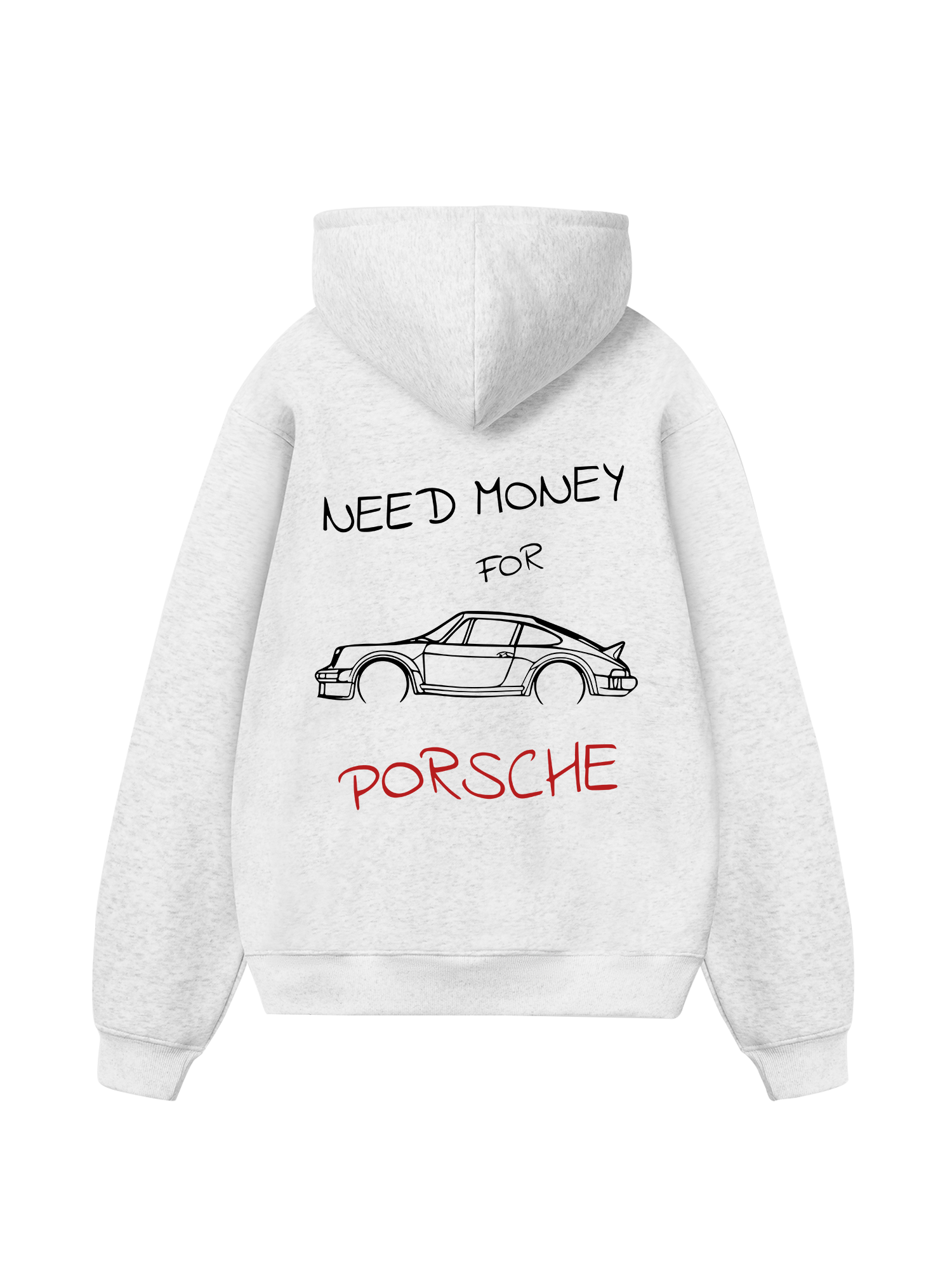 Porsche Need Money Sketch Hoodie