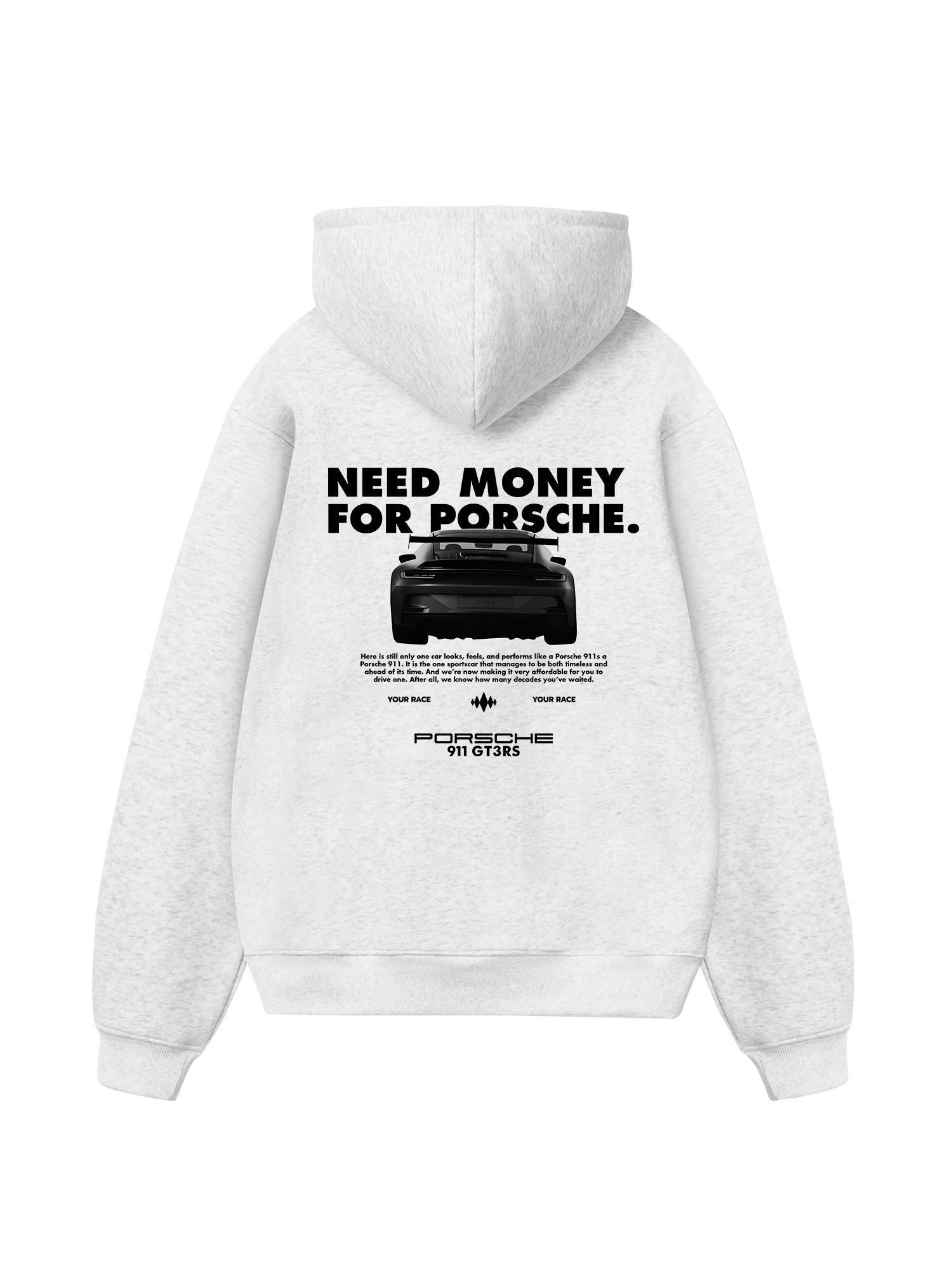 Porsche All Black 911 GT3RS Hoodie