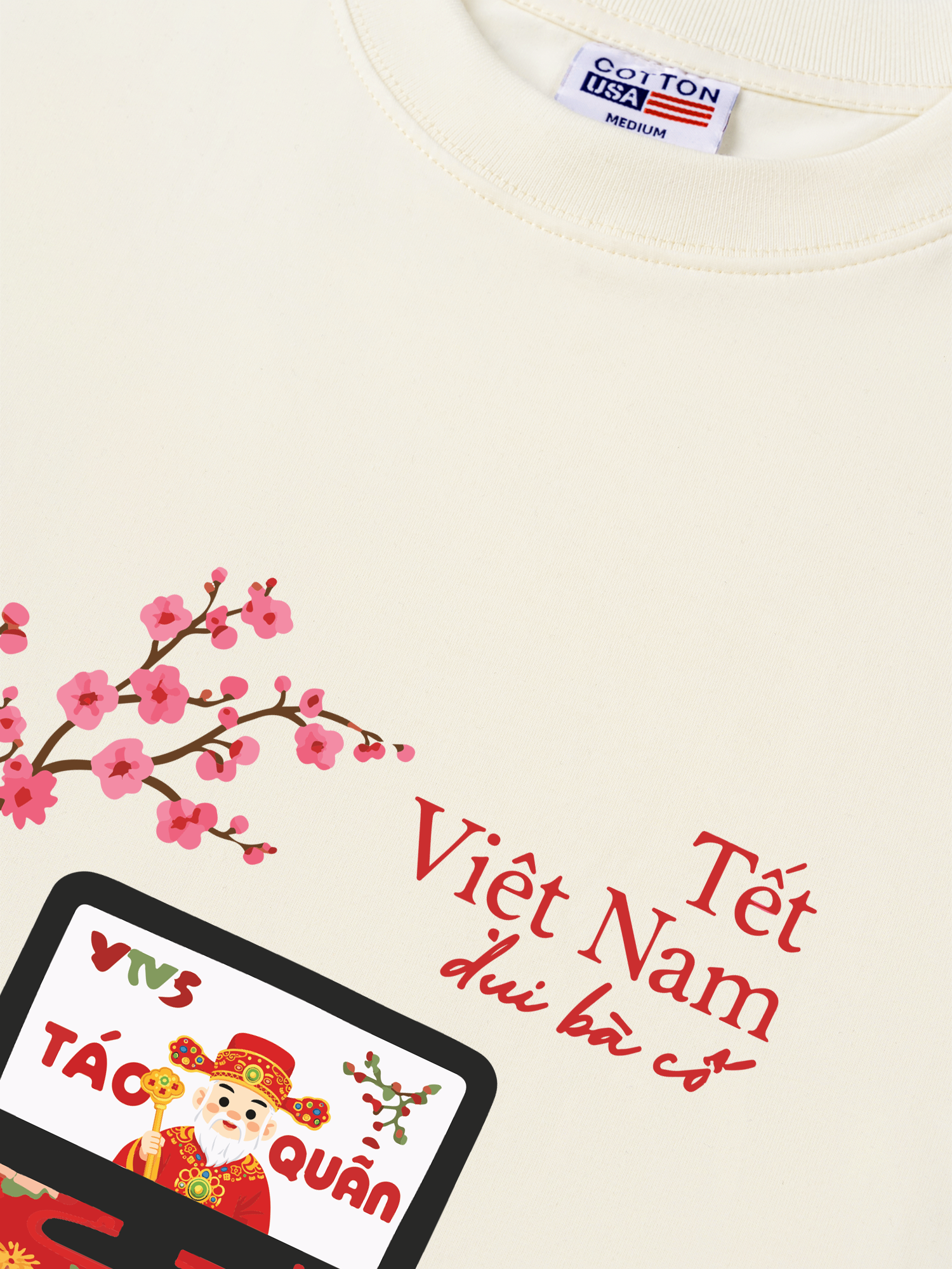 Áo Thun Relaxed Fit Tết Việt Nam - Xem Táo Quân