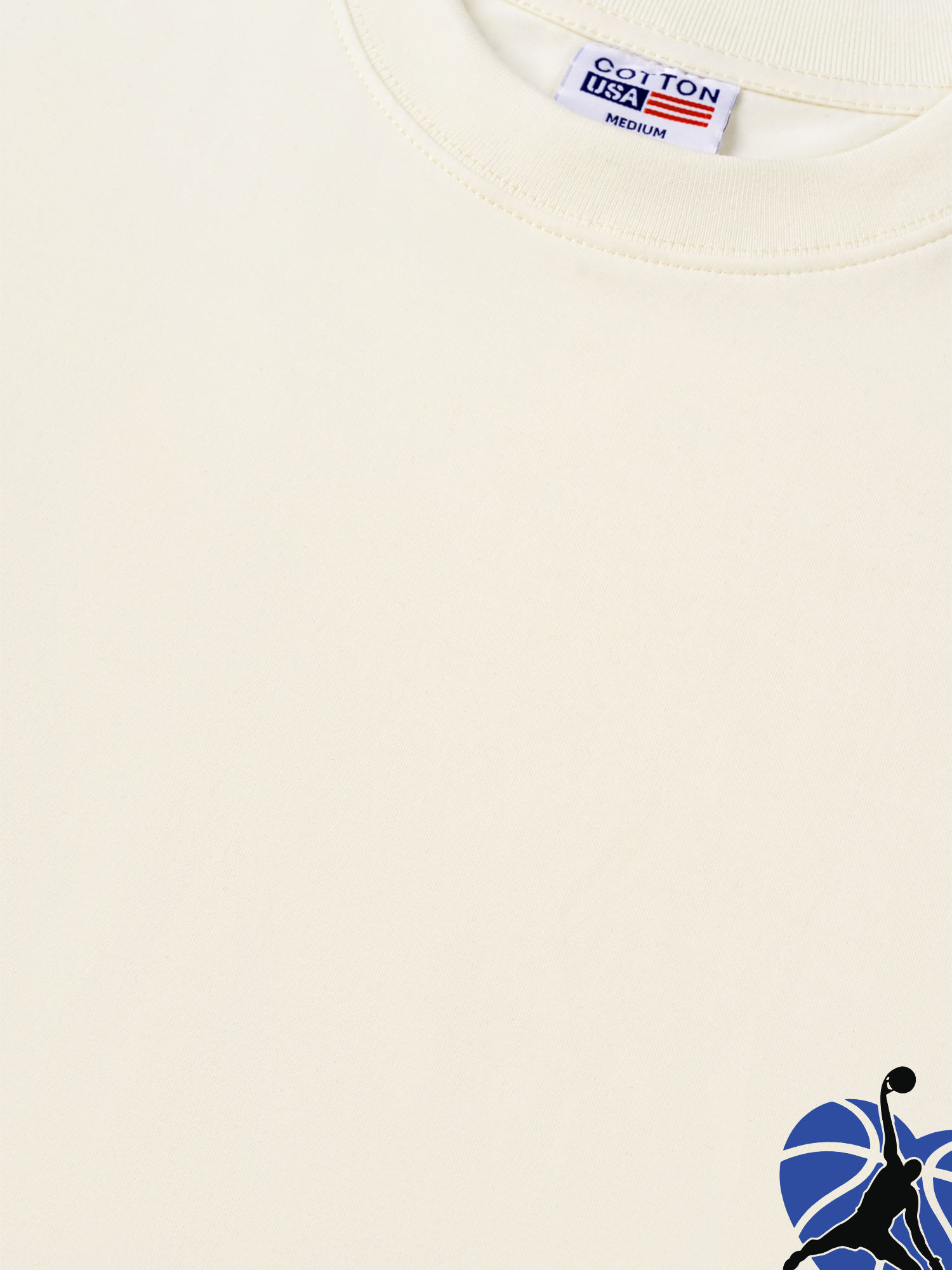 Áo Thun Relaxed Fit Mể Bóng Rổ Blue