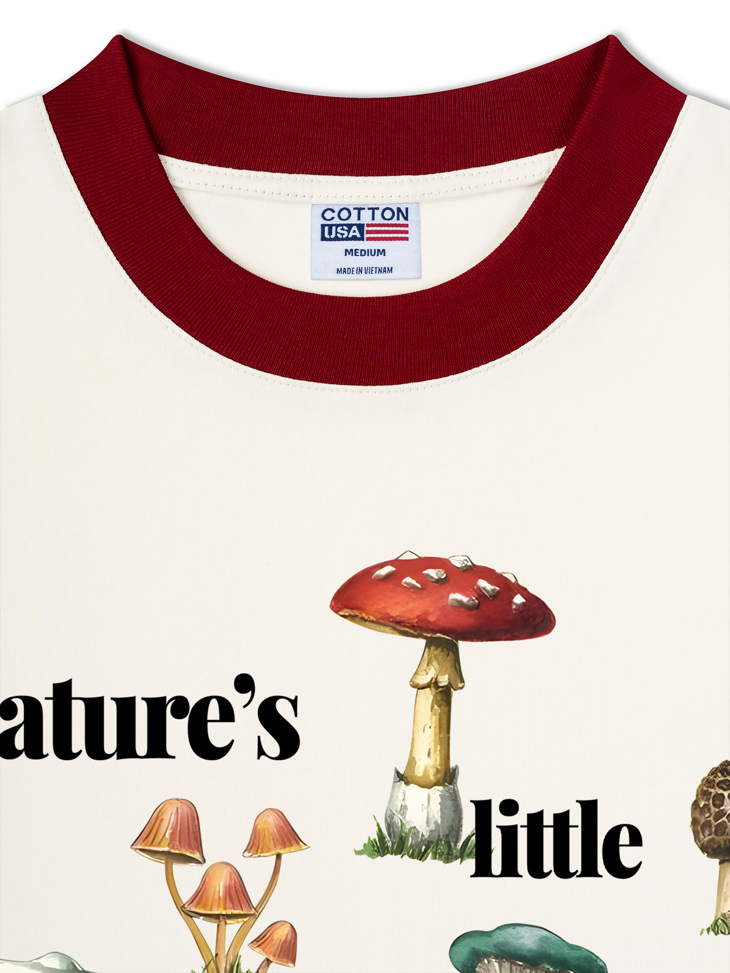 Áo Thun Ringer Relaxed Fit Tropical Mushroom Fungi