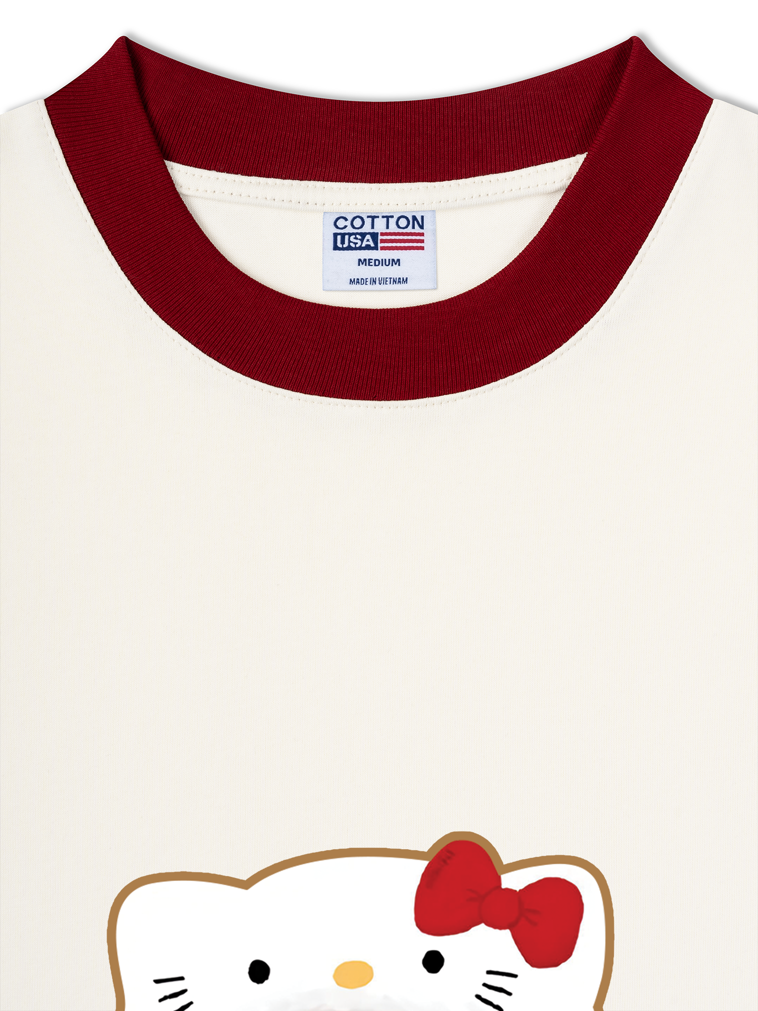 Áo Thun Ringer Relaxed Fit Sweetie Bear