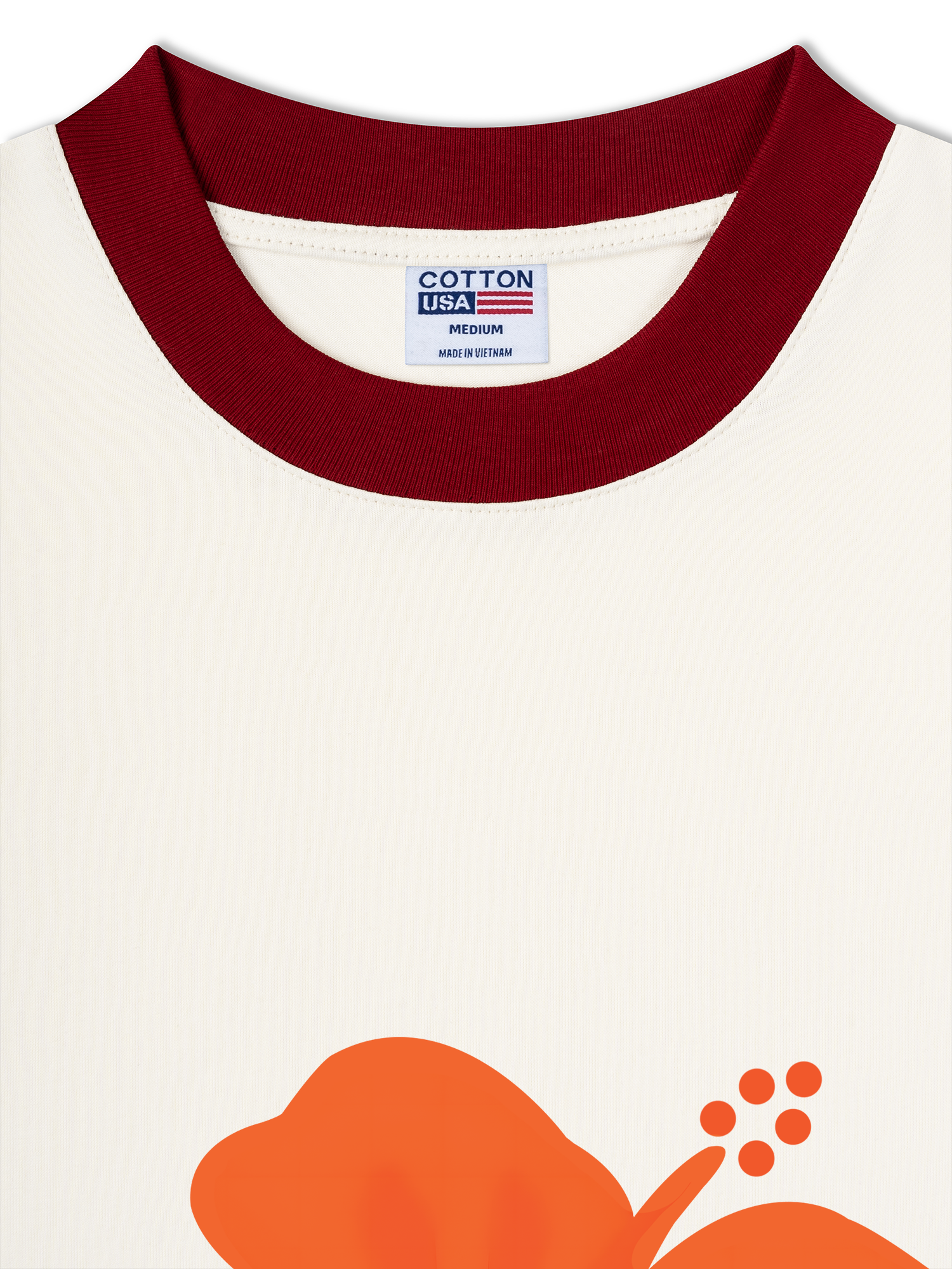 Áo Thun Ringer Relaxed Fit Floral On The Moon