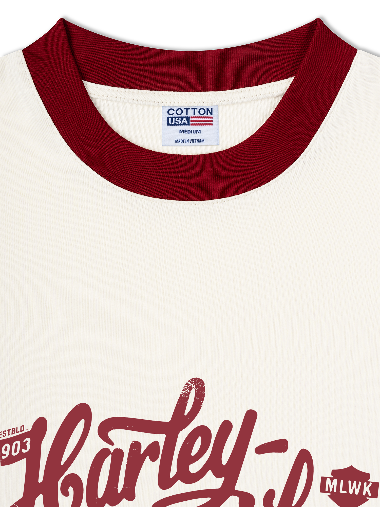 Áo Thun Ringer Relaxed Fit Ride the Legend