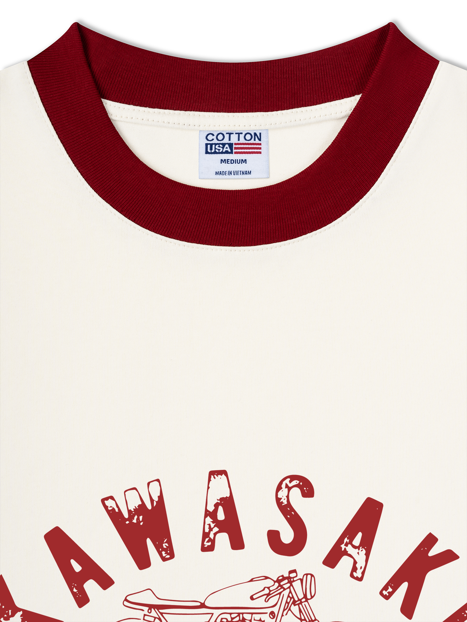 Áo Thun Ringer Relaxed Fit Kawasaki Let The Good Times