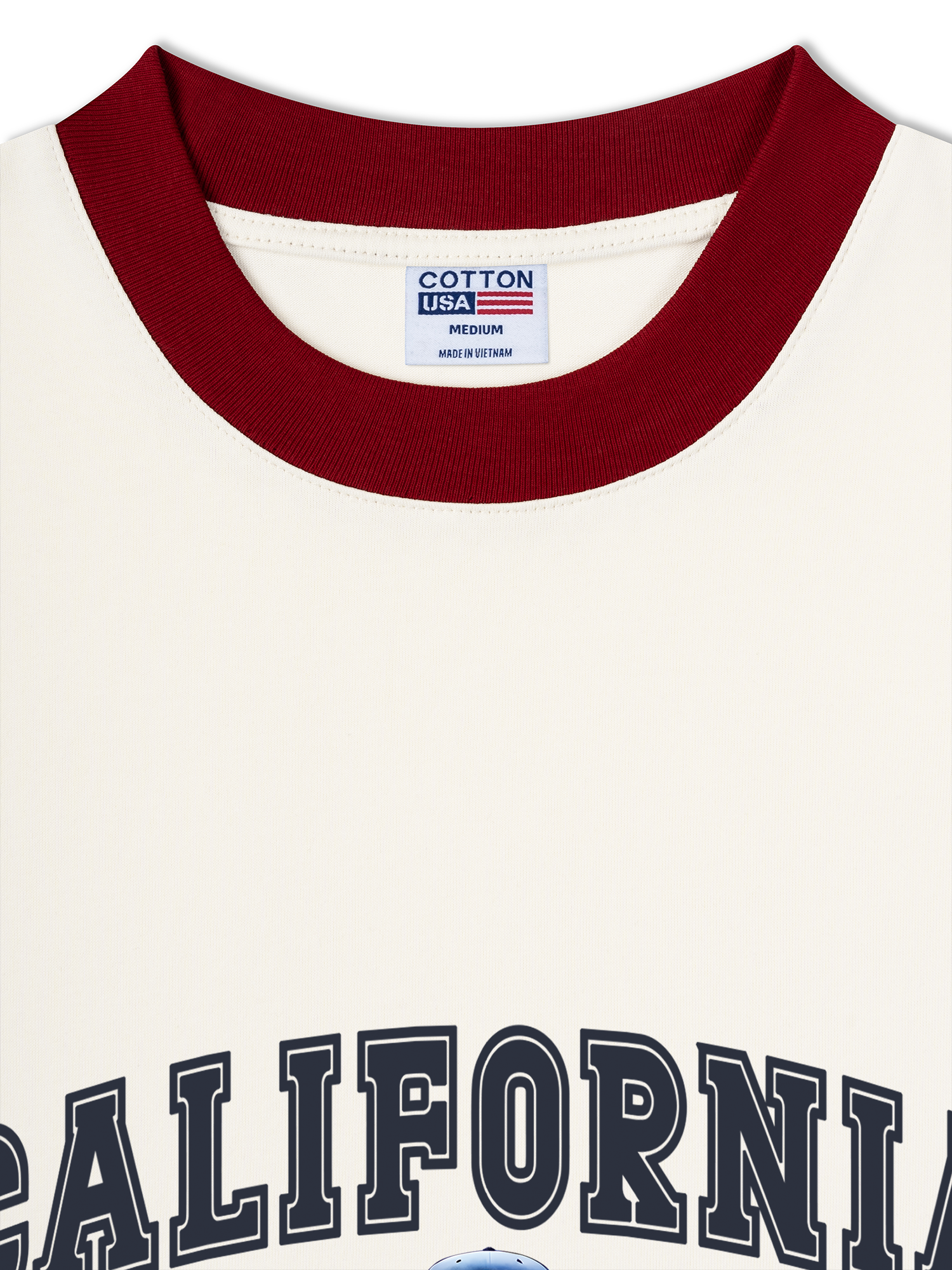 Áo Thun Ringer Relaxed Fit Baseball California Culture