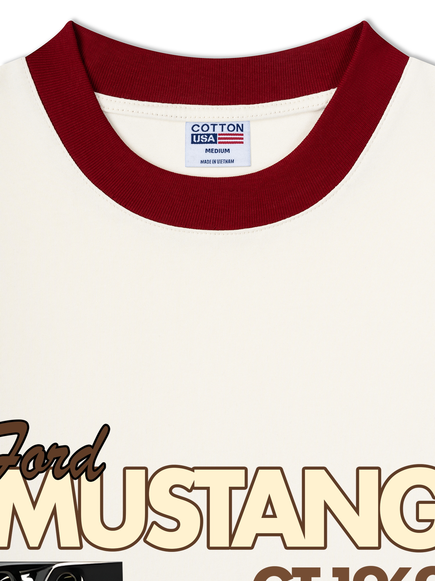 Áo Thun Ringer Relaxed Fit Mustang GT1969