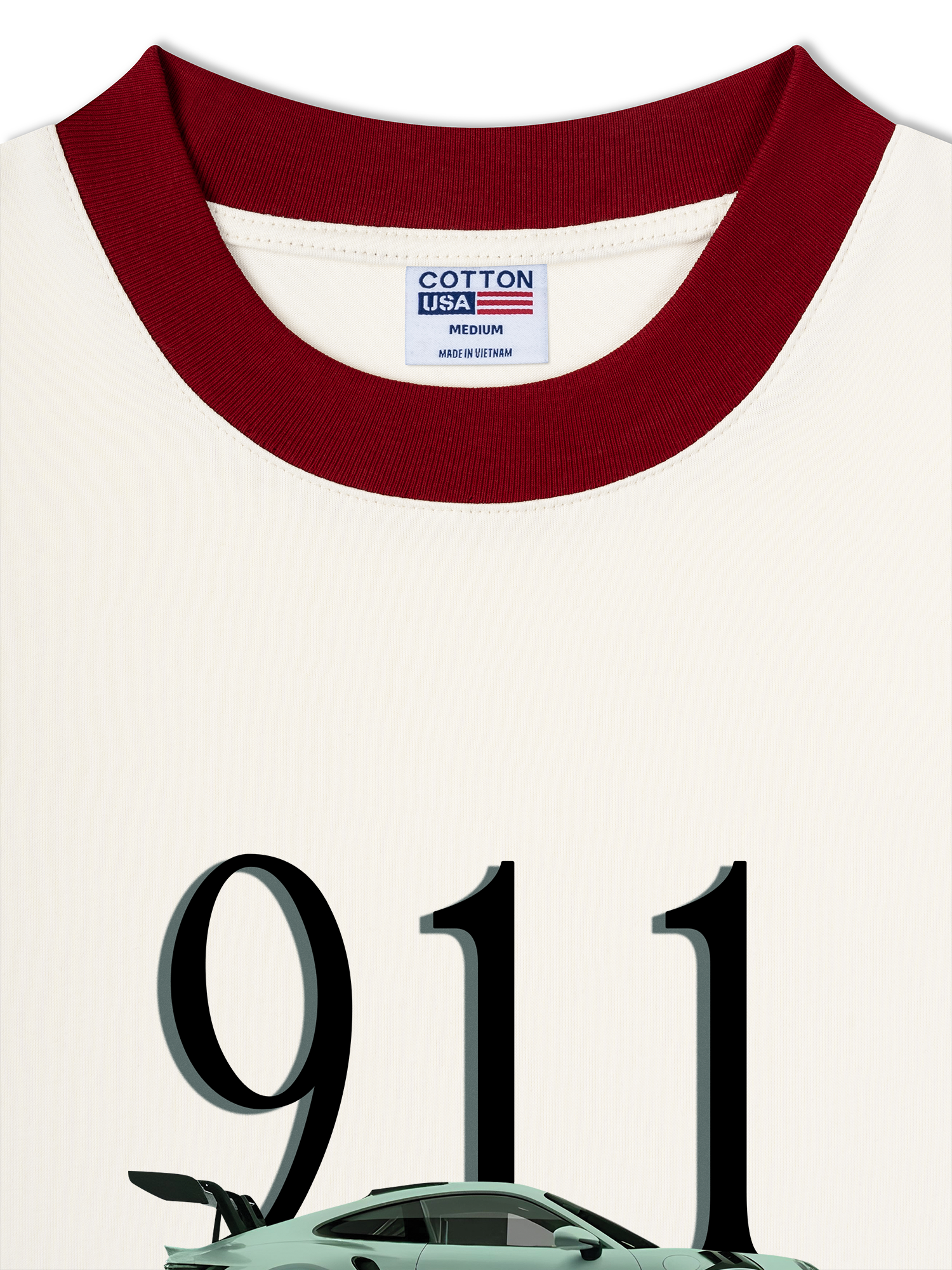 Áo Thun Ringer Relaxed Fit 911 Porsche