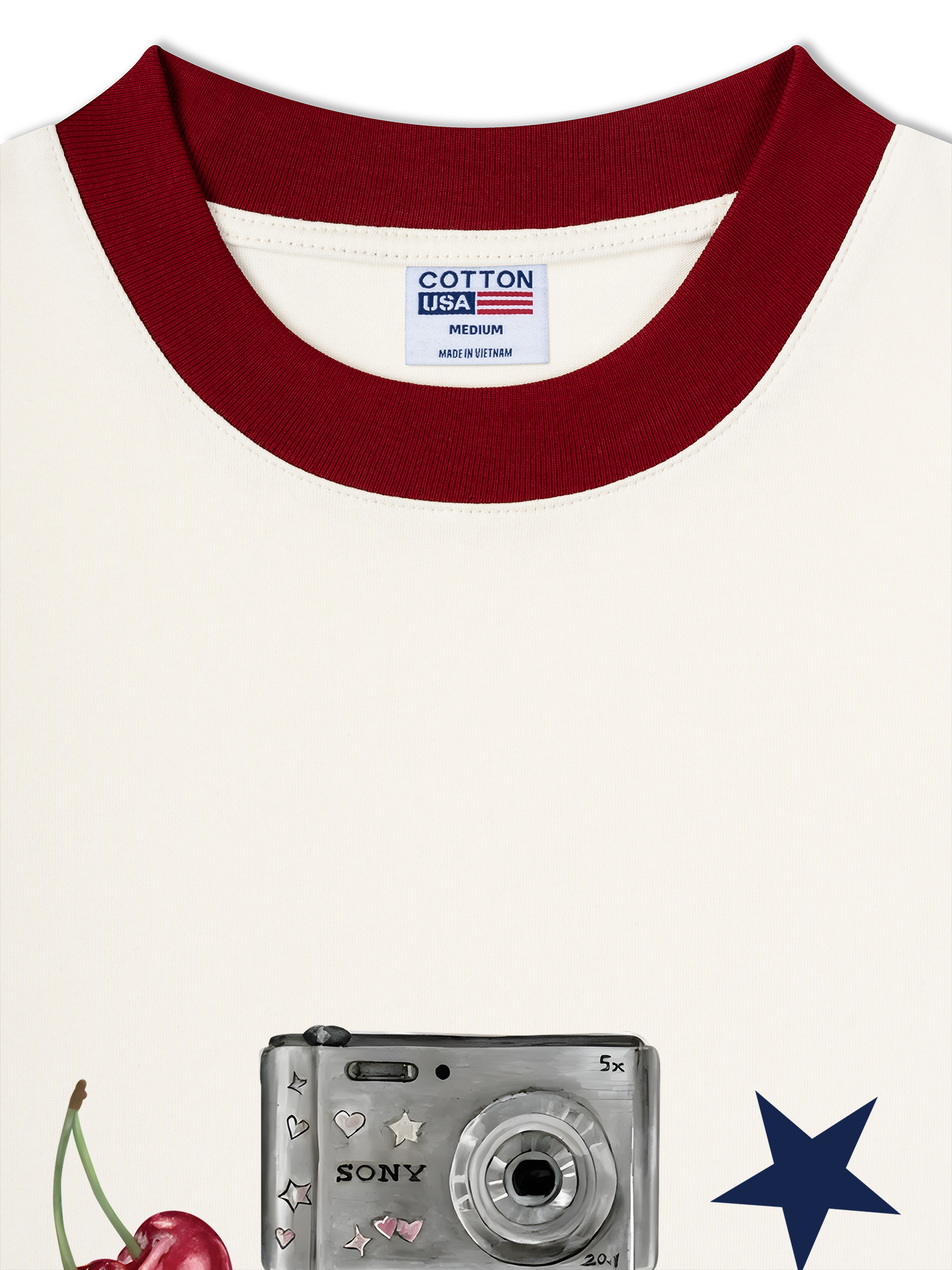 Áo Thun Ringer Relaxed Fit Baseball Cute Things